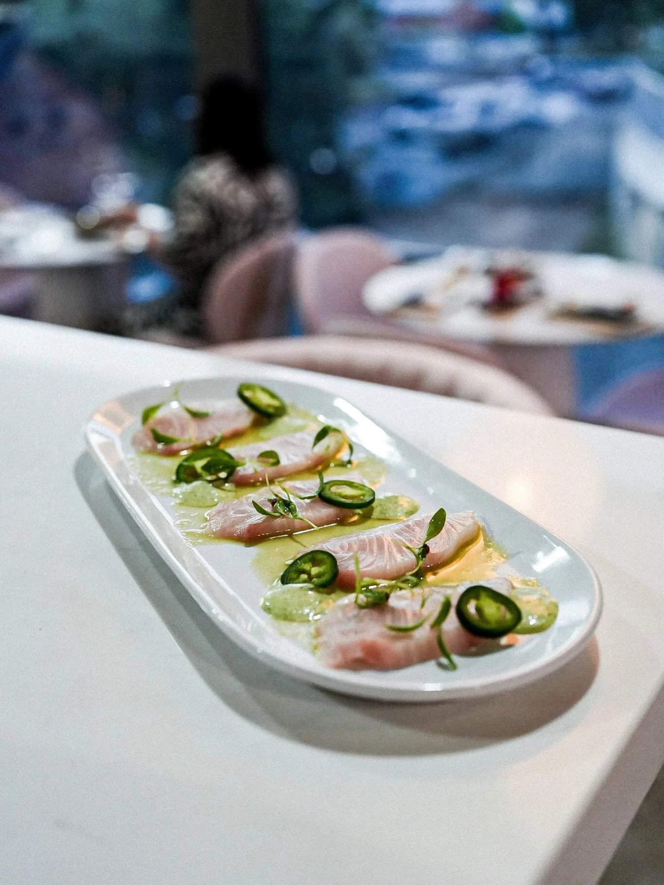 Kingfish, oysters and beer on tap 🦪🍺

Pull up a stool at Madamelle&rsquo;s cold bar and settle in for something delicious.

Where it&rsquo;s always 5 o&rsquo;clock 🥢🌊 

#shepfeeds