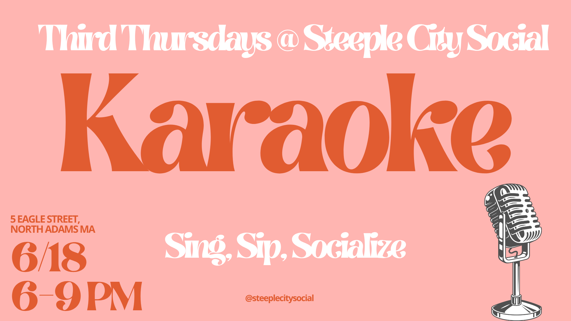 Steeple City Karaoke - Sip, sing, and socialize! 