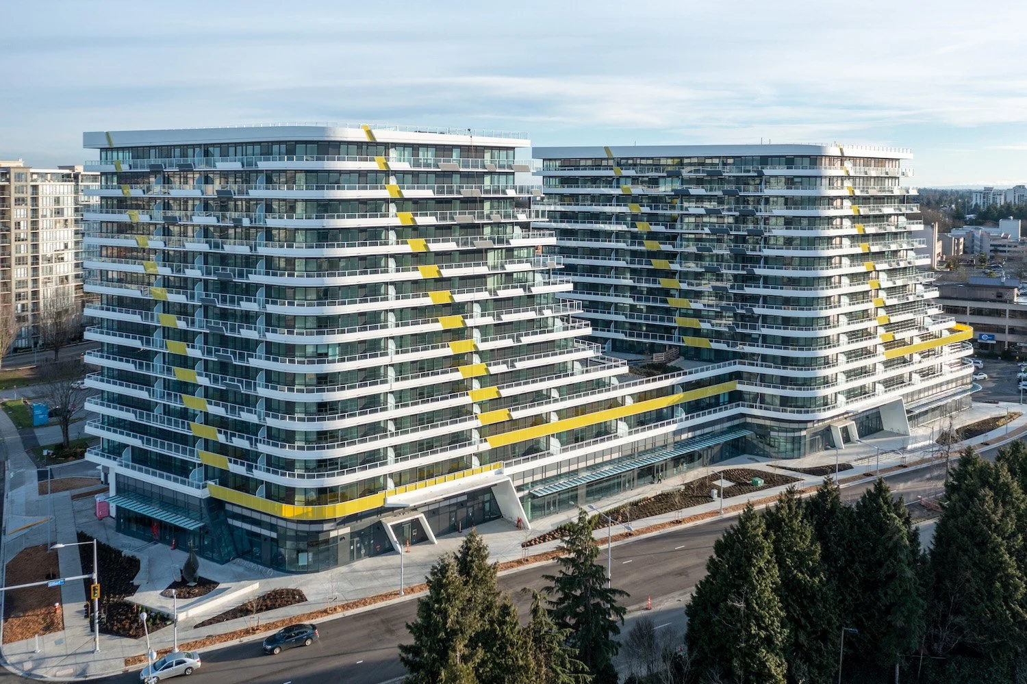 Landa cascade city Richmond concrete low-rises residential