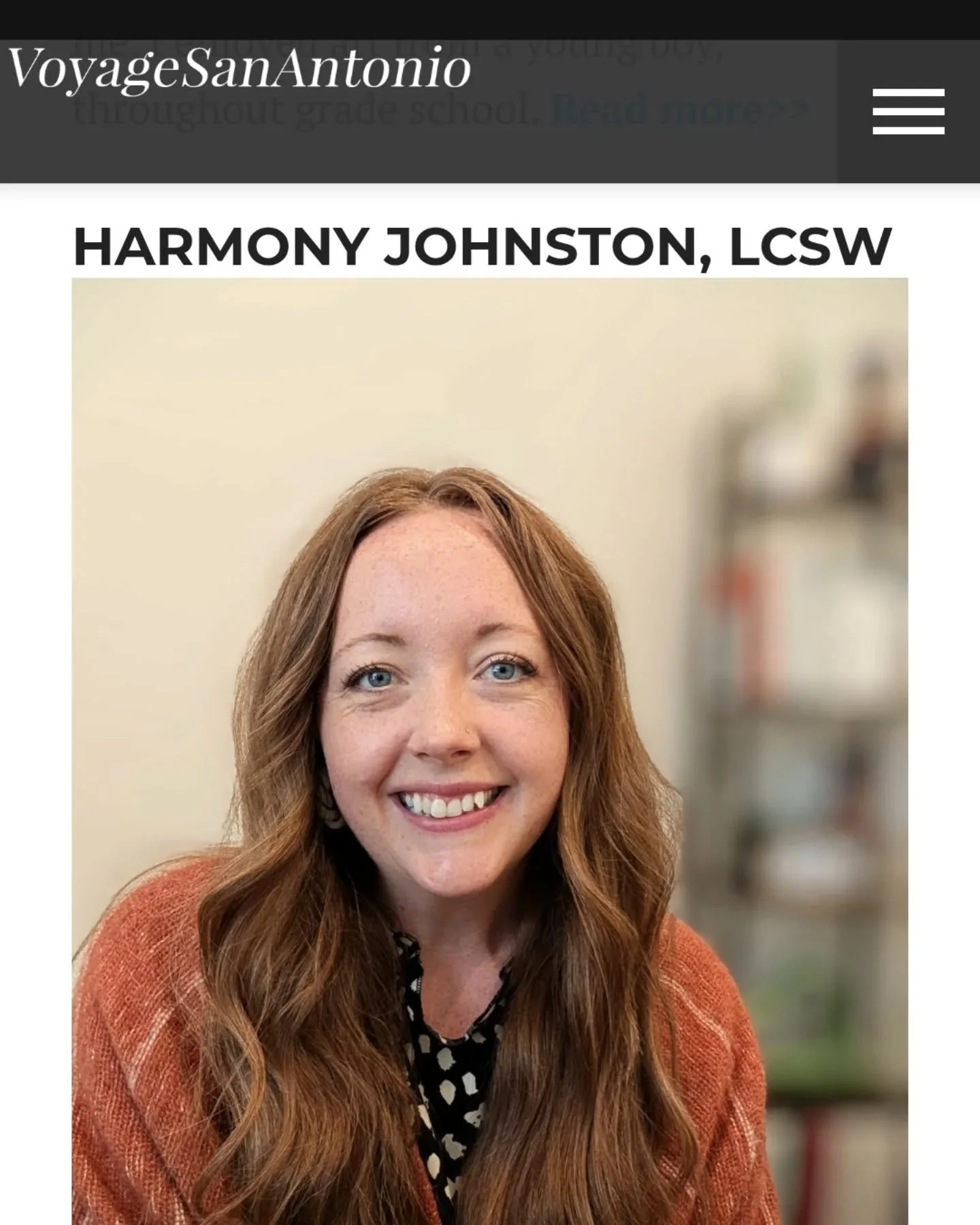 ✨ Big news! Flourish Therapy and Wellness was recently featured in Voyage San Antonio!

In the article, I shared a little of my backstory&mdash;why I started Flourish, the challenges of beginning again here in Texas, and most importantly, my heart fo