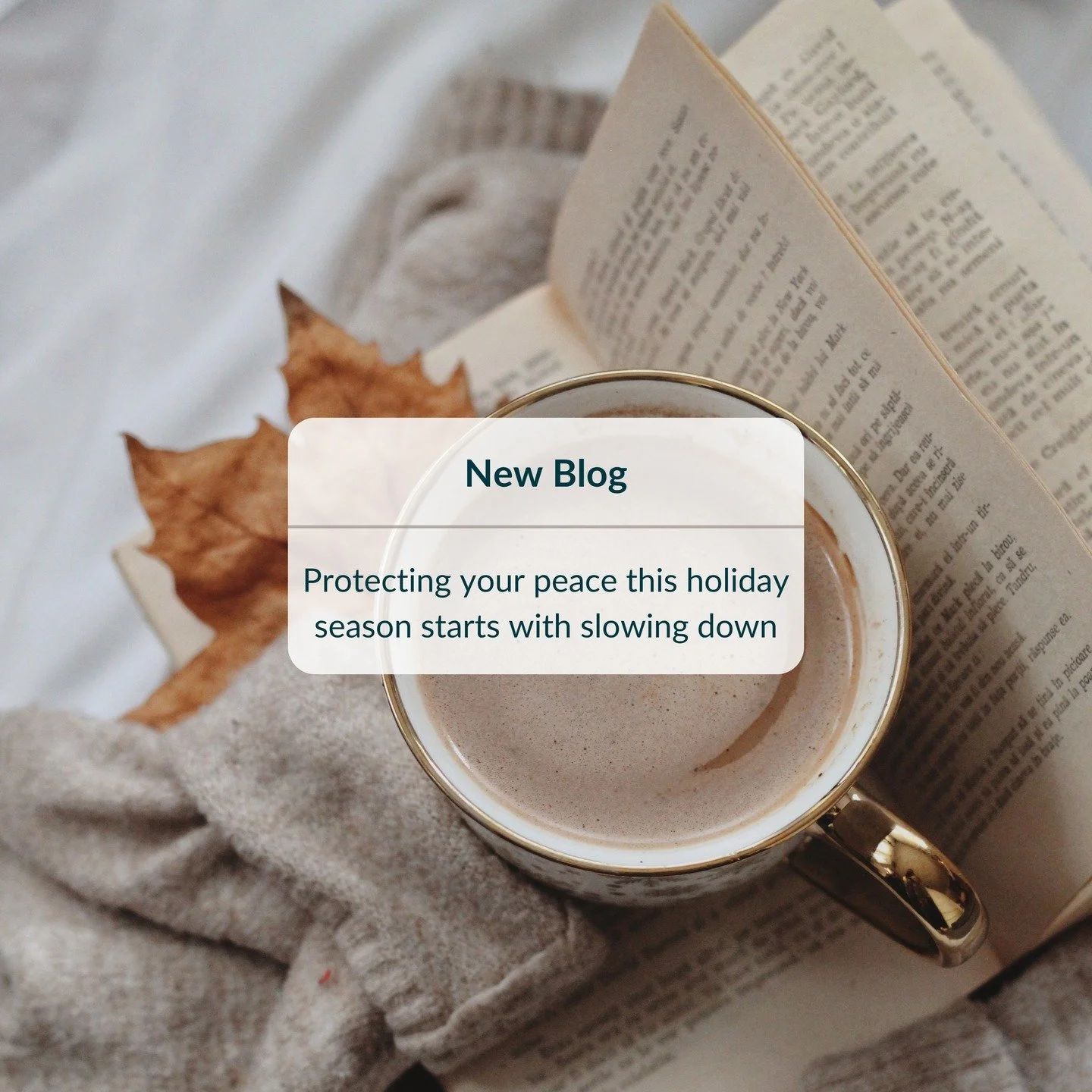 This time of year can be beautiful&hellip; and completely overwhelming.
Between family gatherings, full calendars, and endless to-do lists, it is easy to lose sight of peace.

If you find yourself running on fumes or feeling guilty for wanting to slo