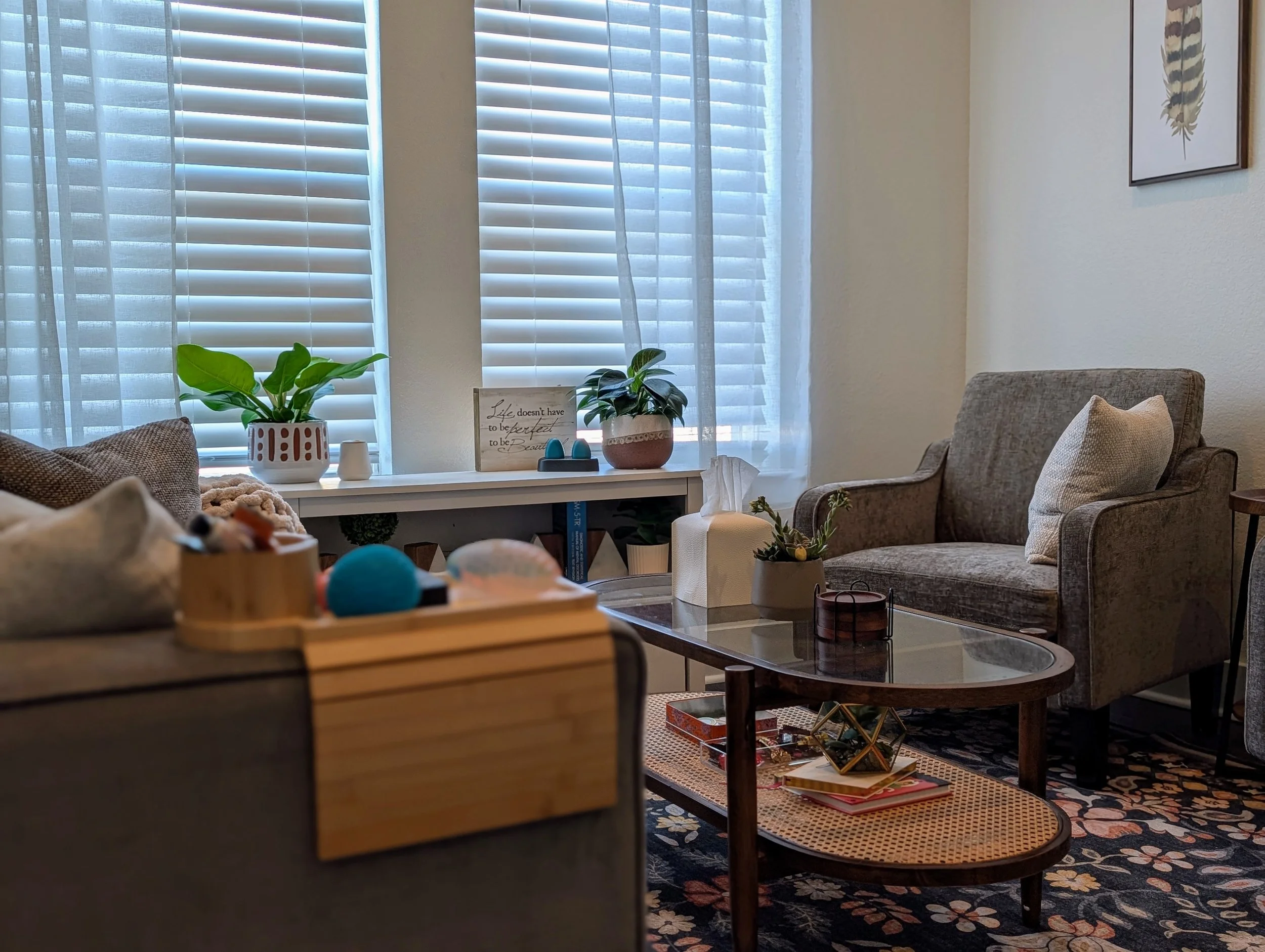 Therapy office in Schertz Texas for trauma informed counseling