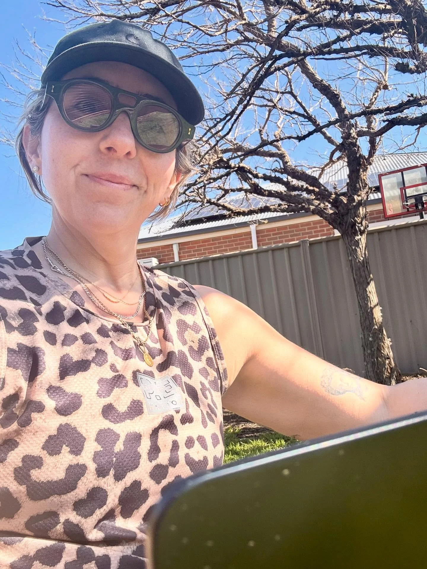 Finessing my website in the spring sunshine #scruffysaturday