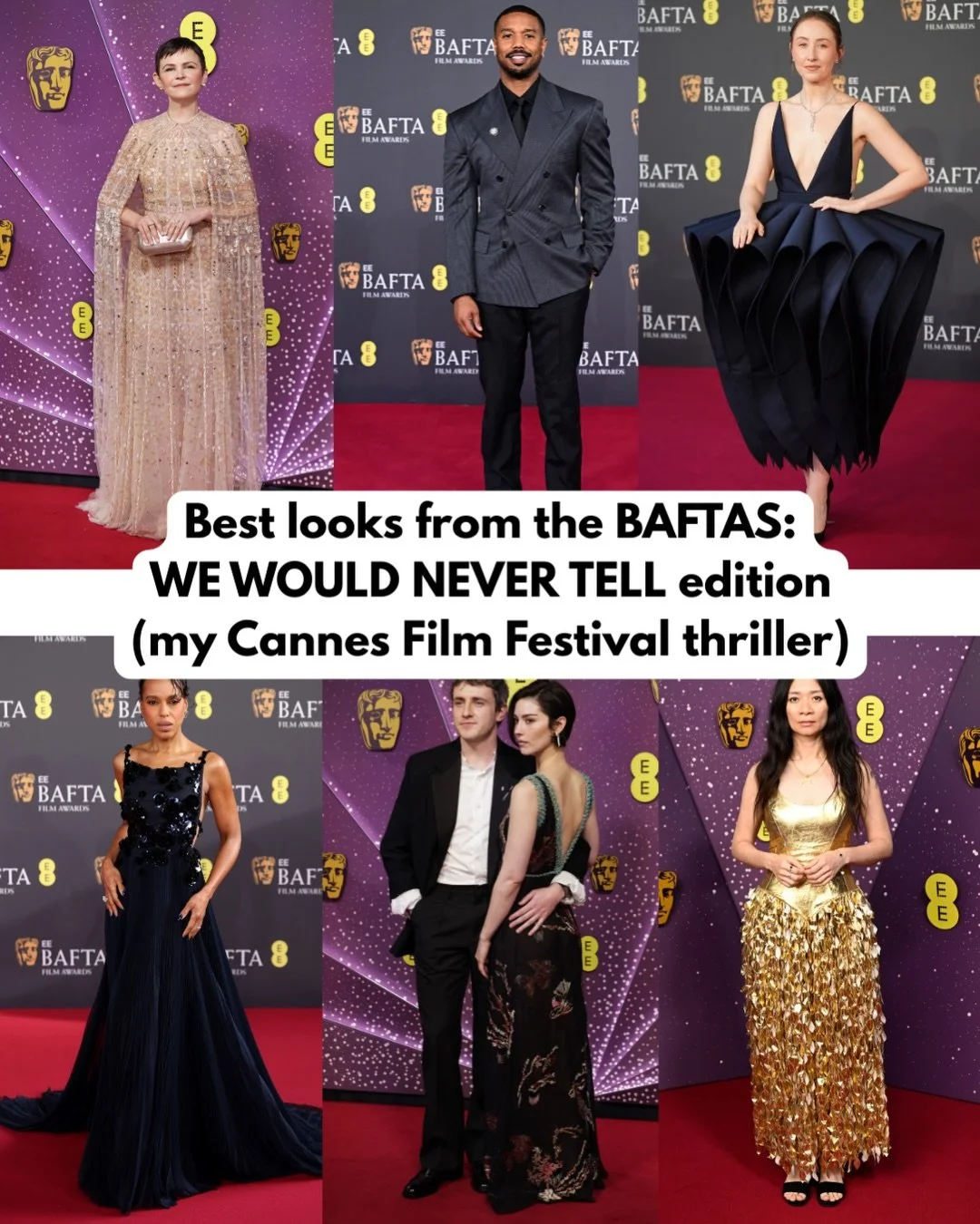 It&rsquo;s award season, WE WOULD NEVER TELL (my Cannes Film Festival thriller) is almost here, and I have a great excuse to talk about the @bafta red carpet (as if I needed one). 

If you like this, you&rsquo;ll love my chaotic characters going afte
