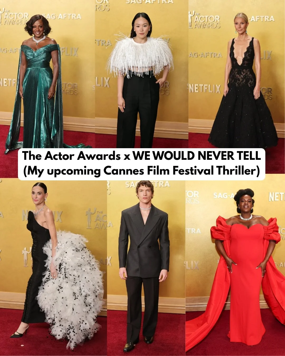 This is exactly how I want to spend a Monday. 

I also had coffee with a very cool person (hi @emilyting917!) and wrote 2,000 words but it&rsquo;s the couture for me 😍🥵💎🎬. 

Any favorites?

#actorawards #redcarpet #wewouldnevertell #thrillerreads
