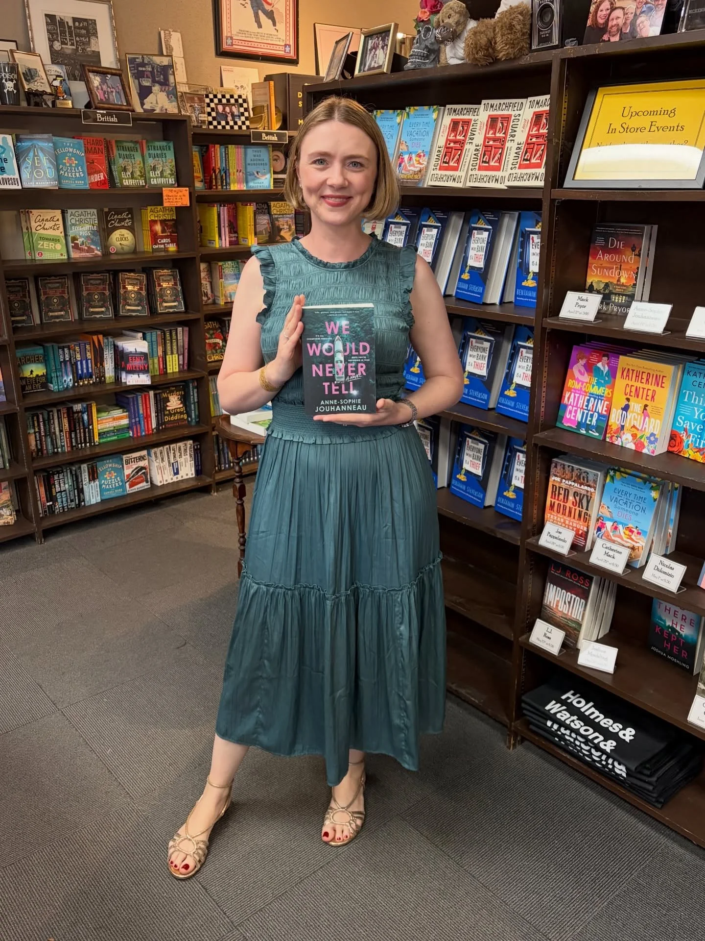 Happy independent bookstore day!

Sharing a few cherished memories from hanging out at some of my favorite indie bookstores (in body and/or in spirit!) in recent years.

Most recently at Murder by the Book and Bookhampton, where you might still find 