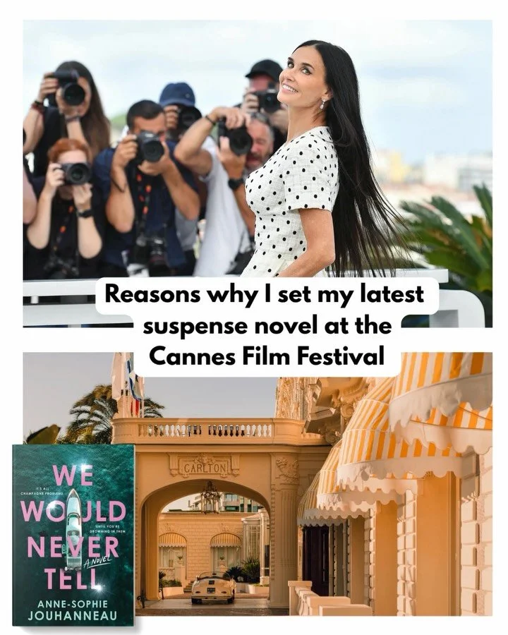 Have you been living inside We Would Never Tell all week too? 

Here are some of the reasons why I set my latest suspense/m*rder mystery novel at the Cannes Film Festival. 

#wewouldnevertell #cannesfilmfestival #cannesfilmfestival2026