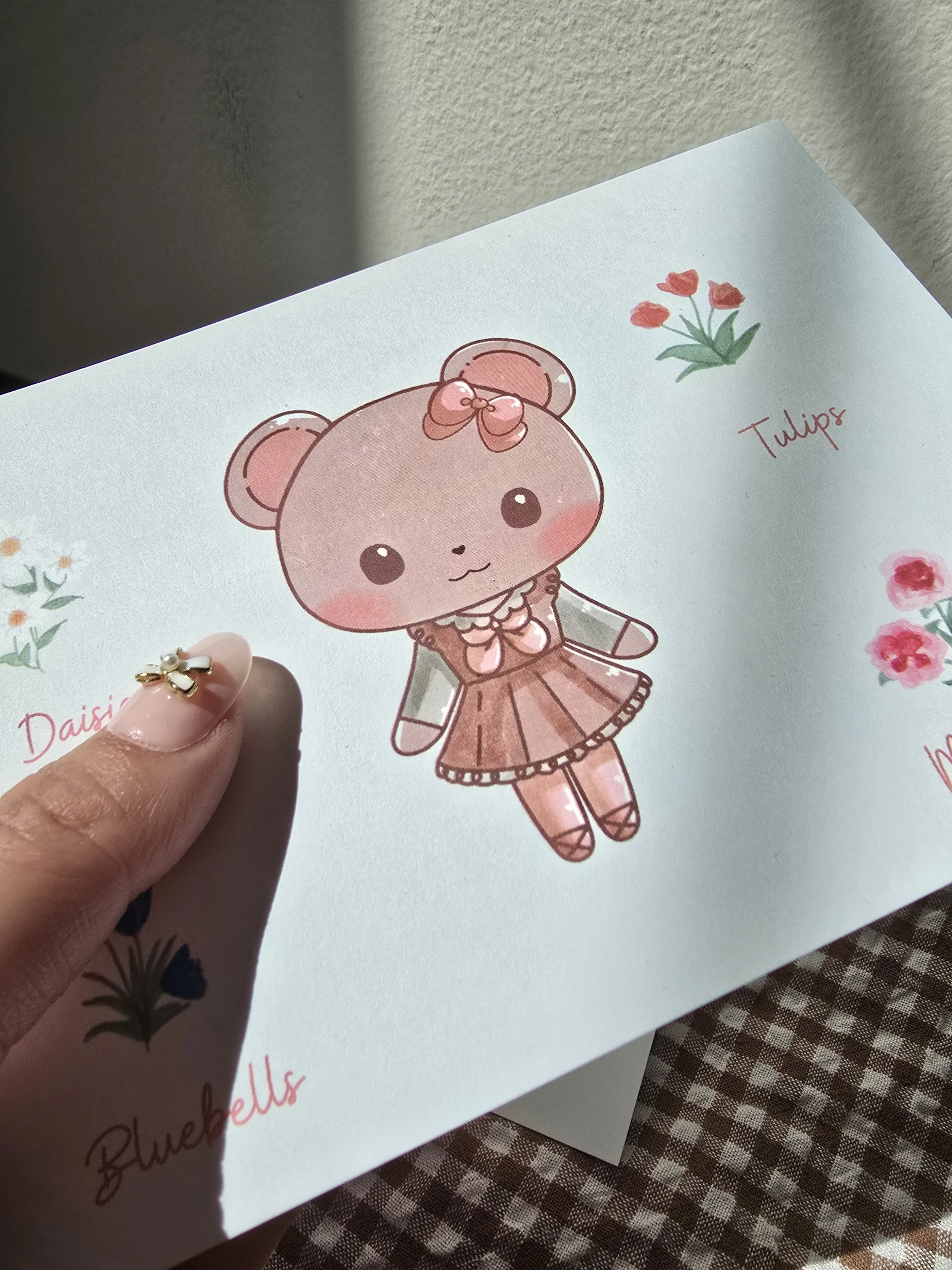 Coco Bear Cardstock Print