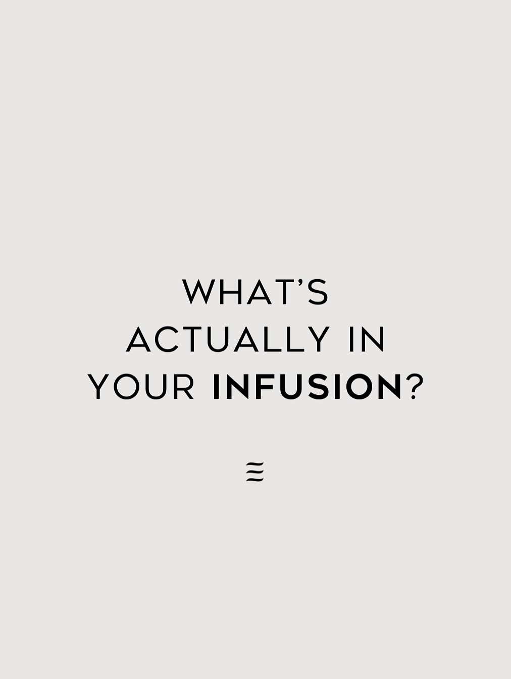 What&rsquo;s in your infusion?! 💧
Well&hellip; that depends on you.

Every drip is tailored to your goals&mdash;whether you&rsquo;re chasing energy, immunity, recovery, or that glow-up. Our medical team customises your infusion based on your needs a