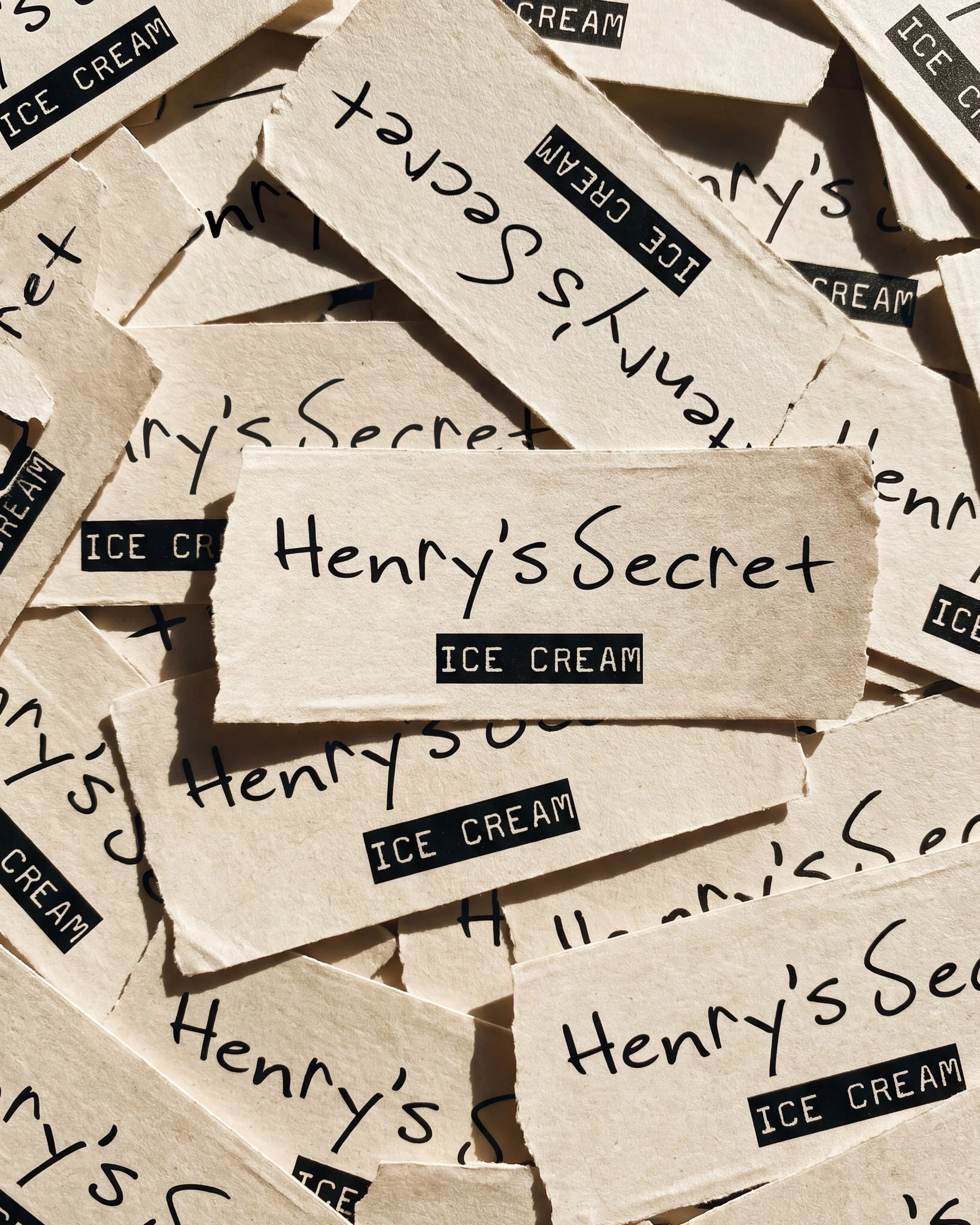 &bull; the secret is out @henryssecreticecream 
branding &mdash; custom font &mdash; packaging &mdash; signage
#hospitalitydesign #hospitalitydesigner #hospitalitybranding