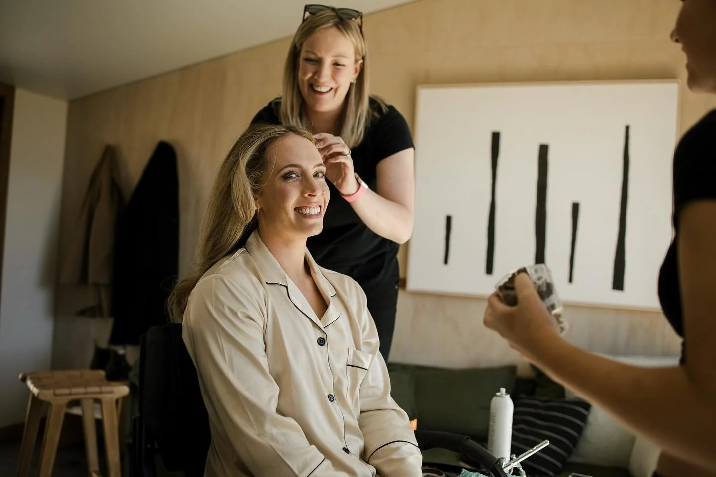 Beautiful Jess - the gorgeous bride we did during winter - got ready at @crafters.au  Flowers by @thestudioatthornandsnow  Hair and Makeup by us - Cody &amp; Jarrah - No Filter Hair &amp; makeup