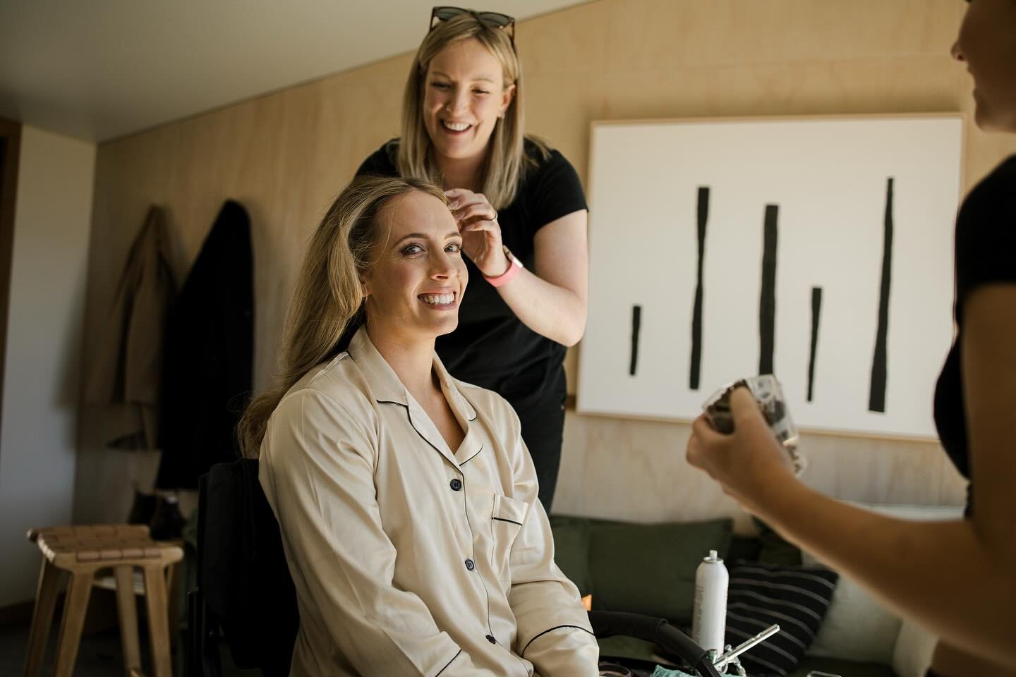 Beautiful Jess - the gorgeous bride we did during winter - got ready at @crafters.au  This was such a beautiful family and we felt so privileged to be part of this special morning!! Flowers by @thestudioatthornandsnow  Hair and Makeup by us - Cody &a