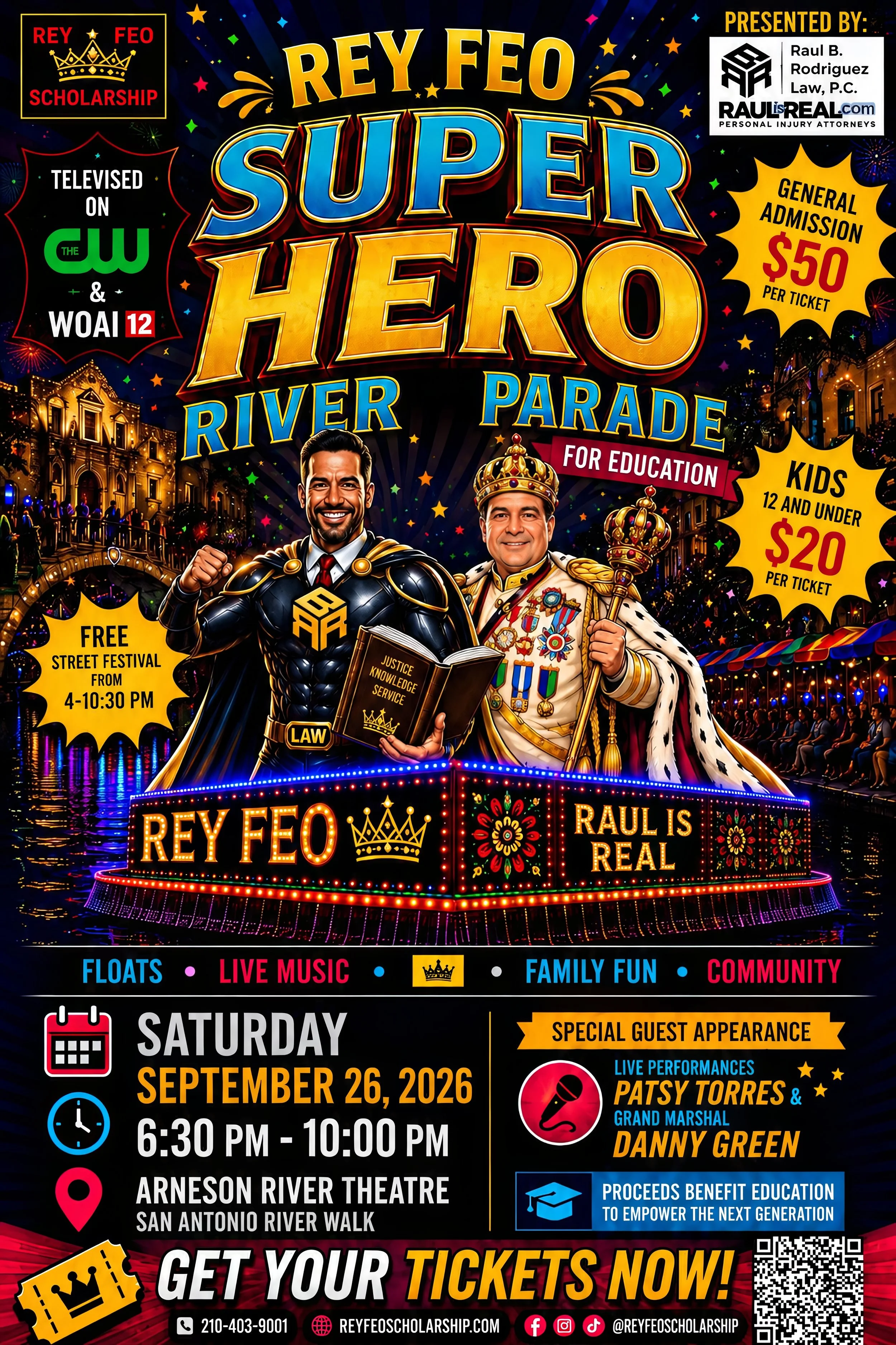 Rey Feo Super Hero River Parade