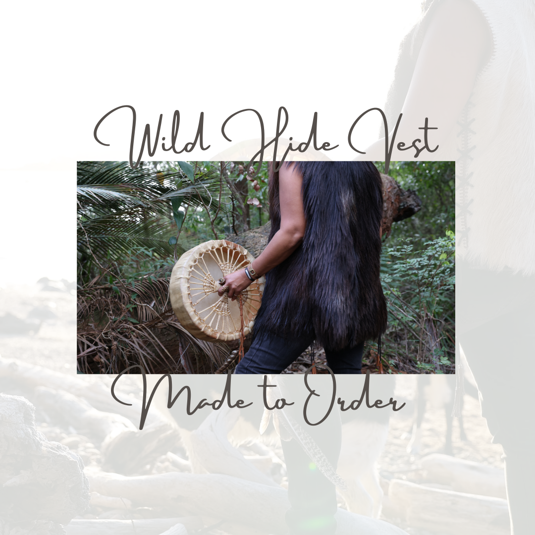 LONG HAIR GOAT SKIN Wild Hide Vest - MADE TO ORDER