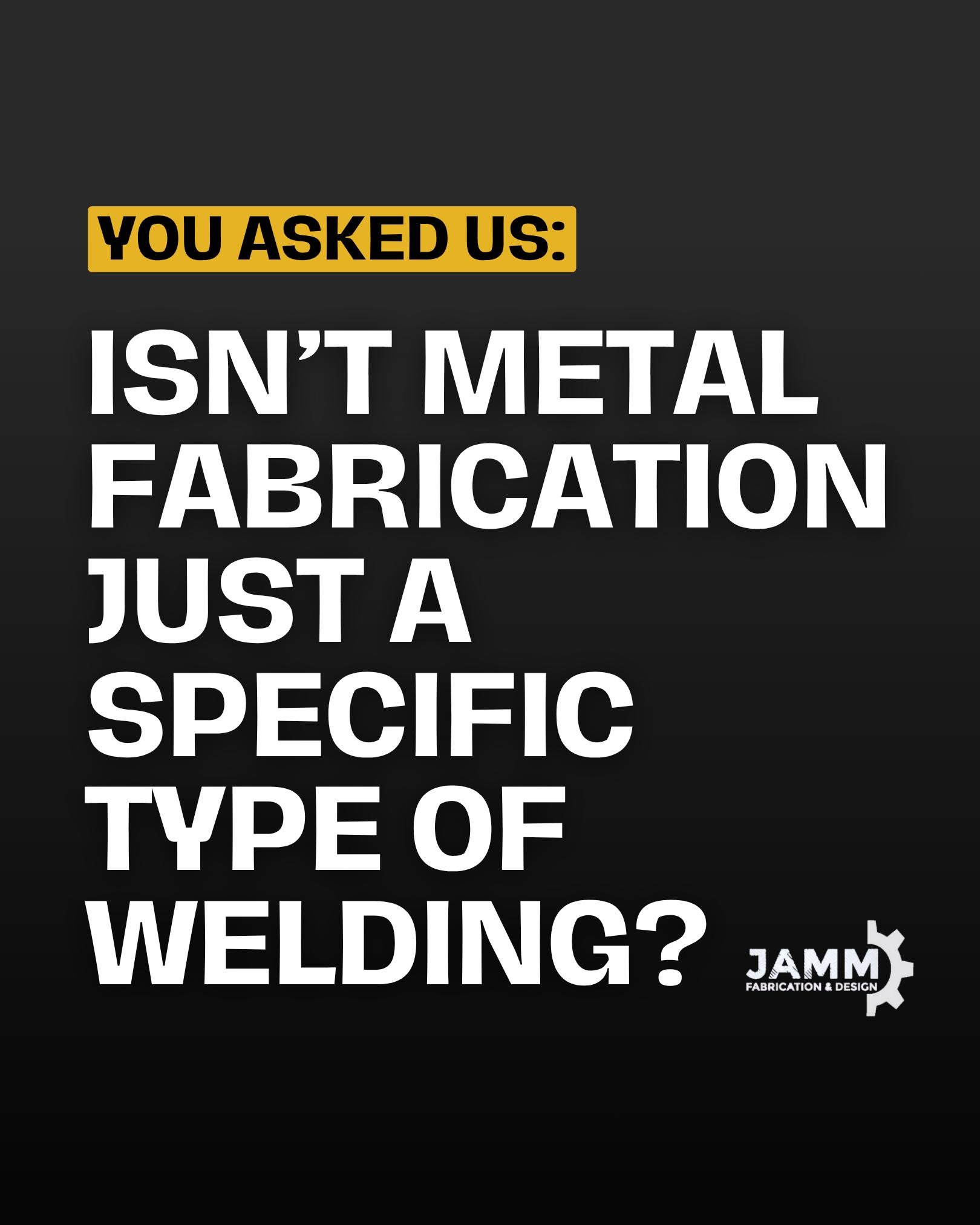 Welding&rsquo;s important, but it&rsquo;s actually one of the early stages of the whole metal fab process. Fabrication can mean laser cuts, powder coating, sandblasting, bending, or even the entire works. That's why we've brought all of those process