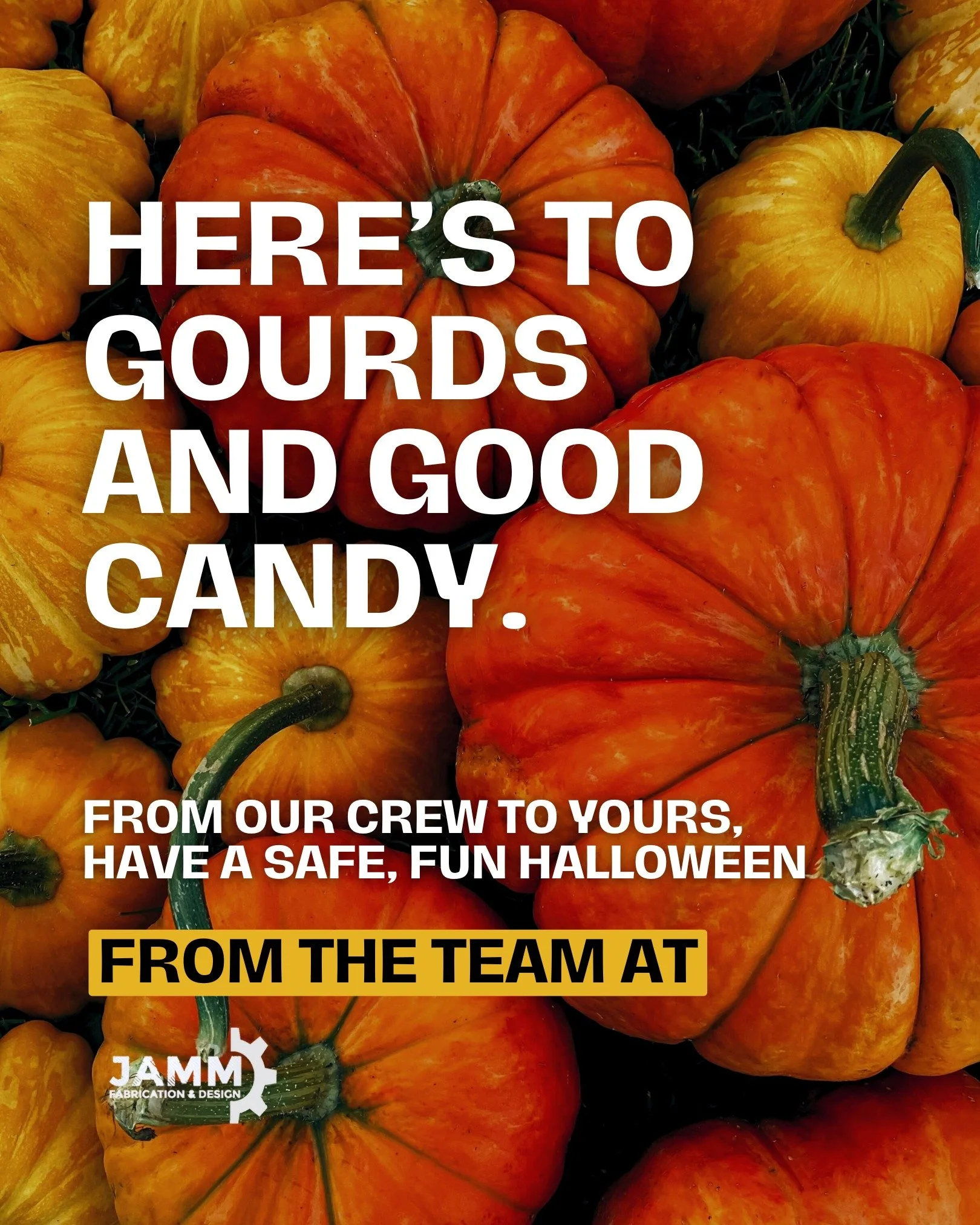 We traded the sparks for pumpkins today. 🎃 Wishing everyone a fun, safe, and candy-filled Halloween from the JAMM team!