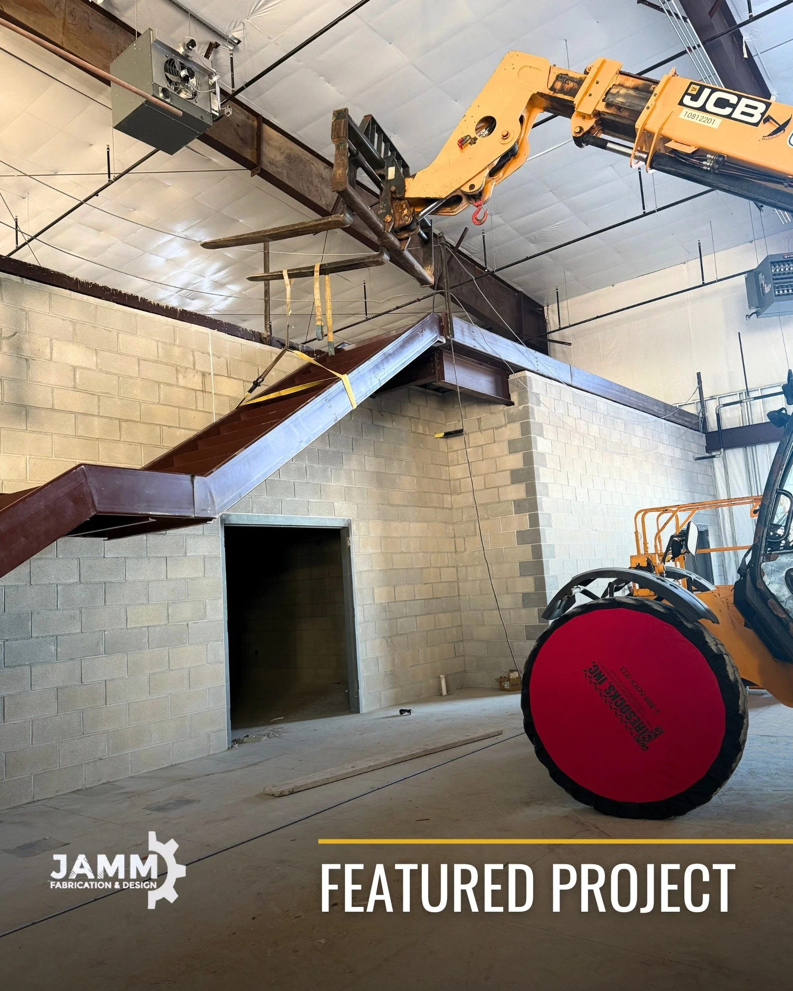 FEATURED PROJECT ⚙ You see stairs, but it's a serious endeavor to engineer, fabricate, and install a project intended for heavy-duty use. Long-term performance and structural integrity is behind every decision we make during the process. 

No shortcu