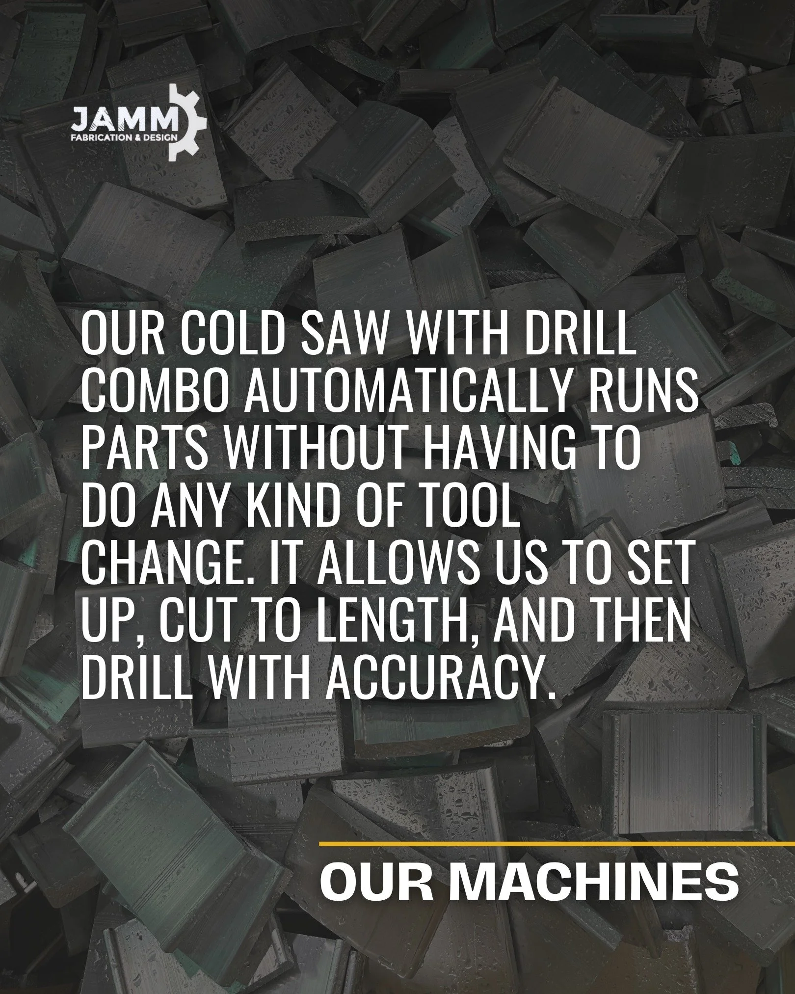 Set it up. Run it right. Keep it moving.

This is how we streamline cutting and drilling in one setup.