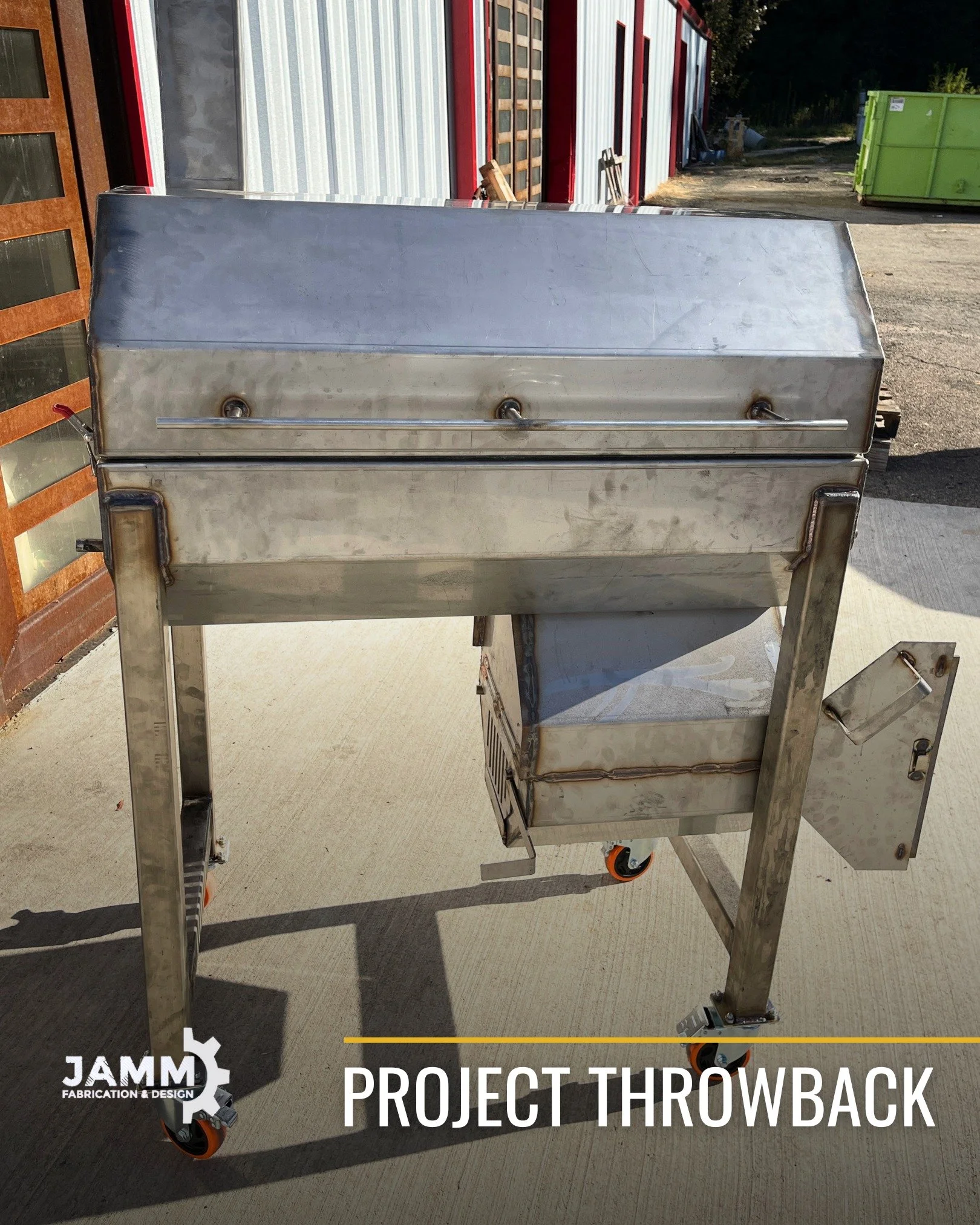 A custom grill? Yep, we make these! We hope someone's getting ready to fire this one up in the days ahead. 🍔