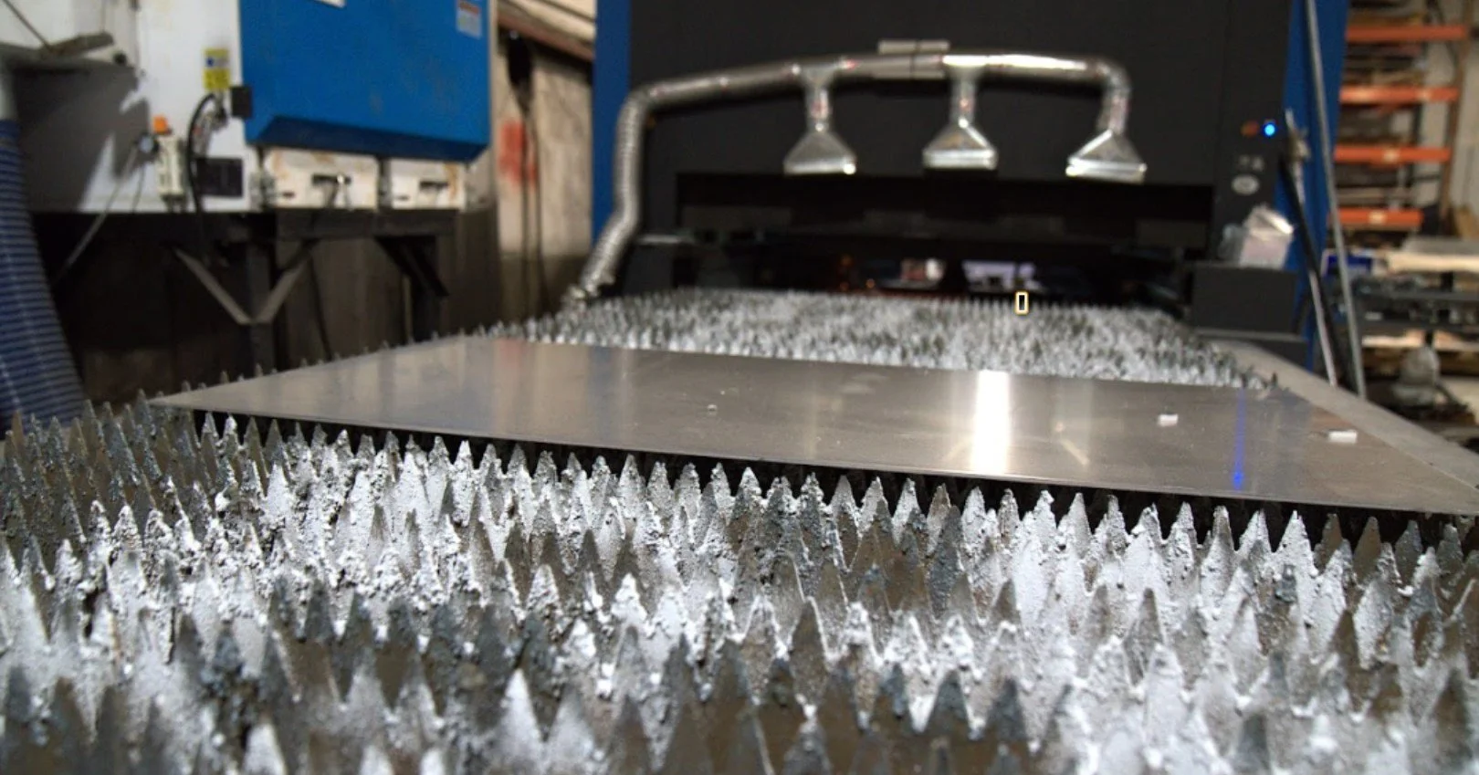 Big machine. Precise cuts. 

Our flat laser helps us keep production moving while holding tight tolerances from part to part. Here's an up-close and personal look at one of JAMM's workhorses.