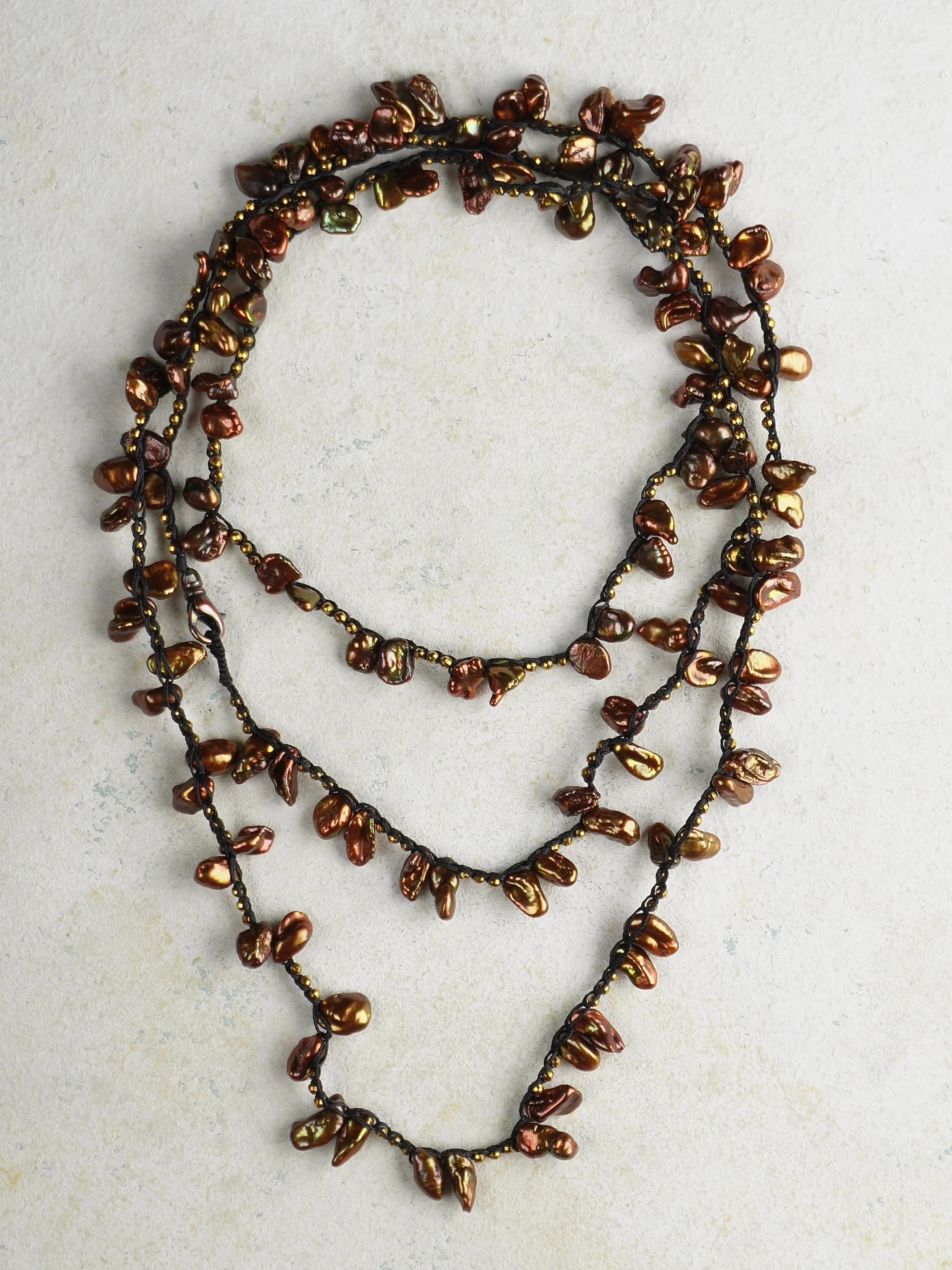 Crochet Pearl Necklace