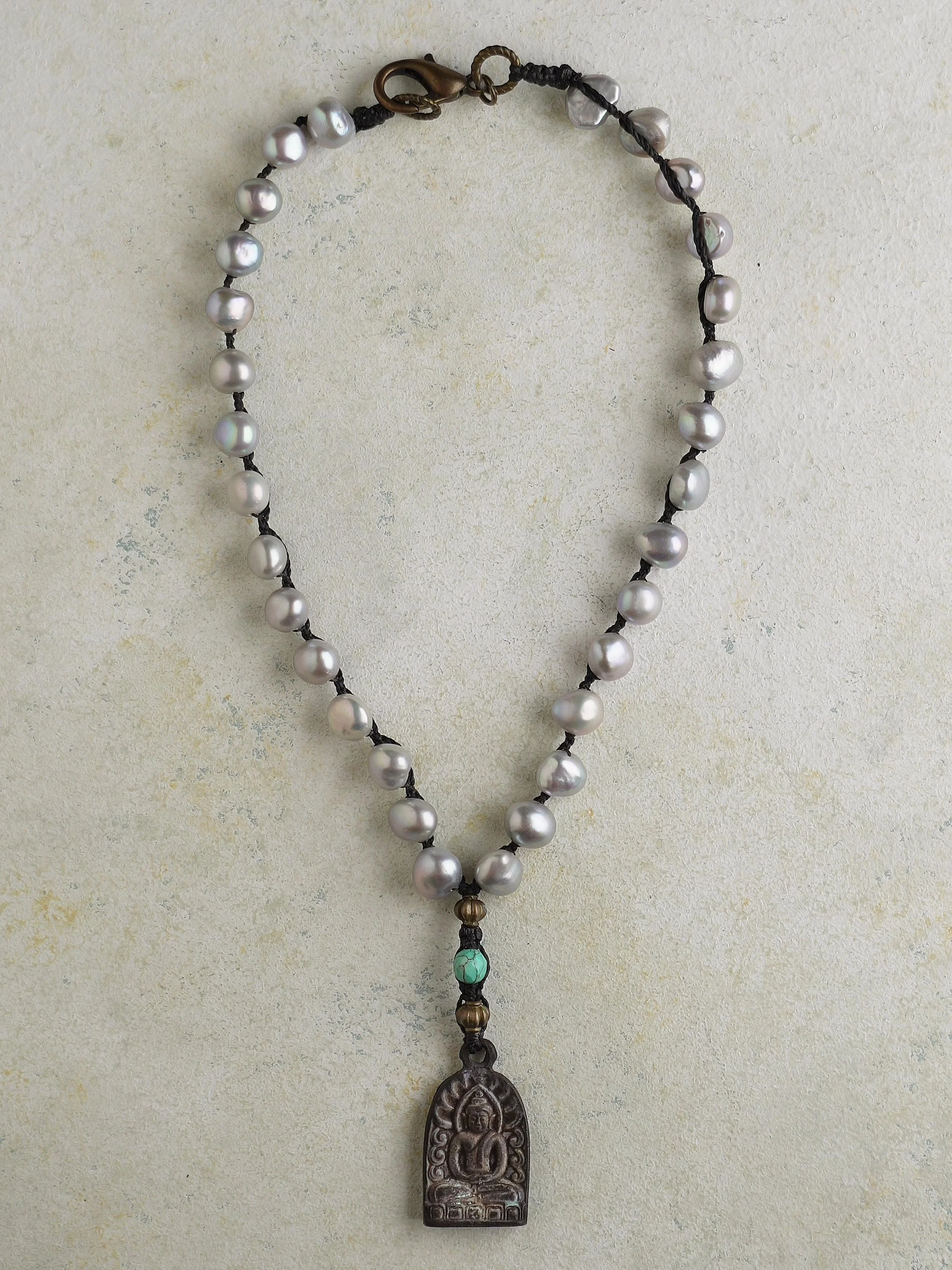 Pearl Buddha Necklace
