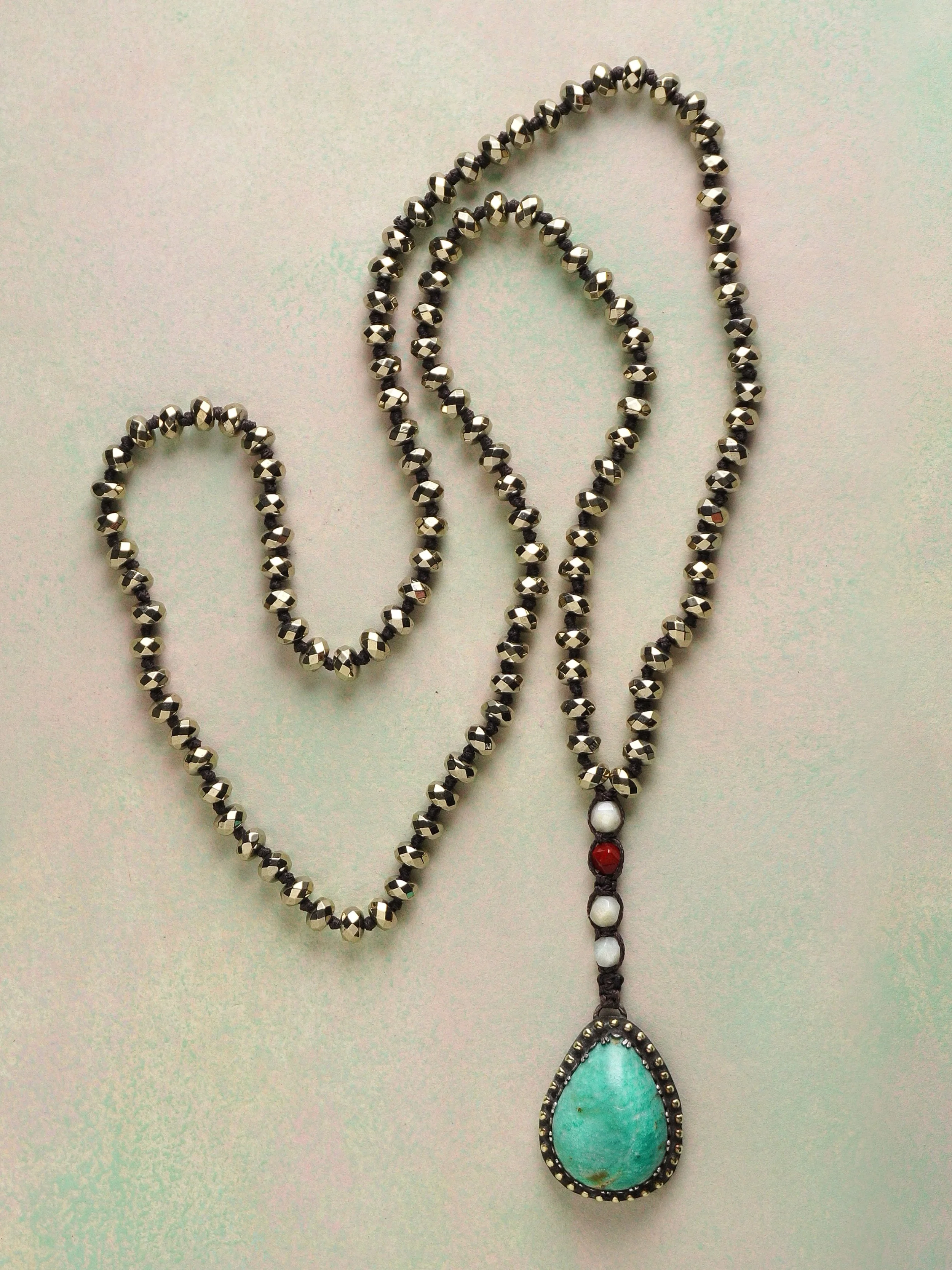 Hematite Rondelle Necklace