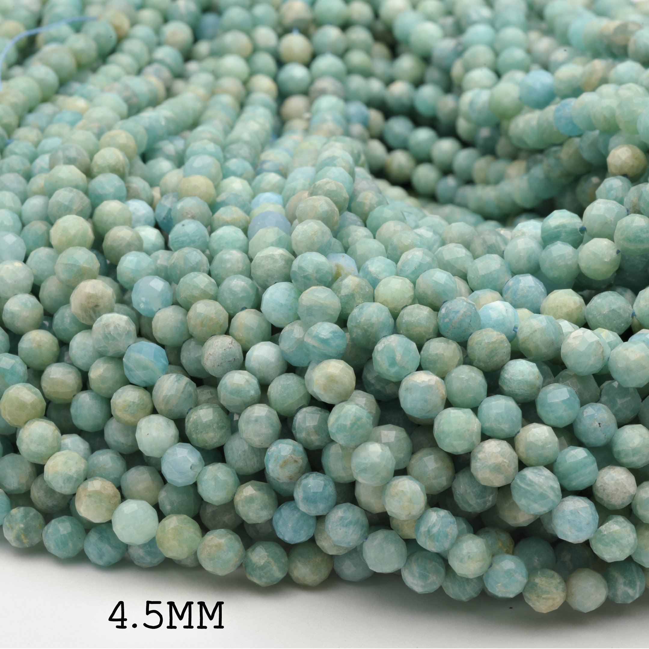 Amazonite Faceted Round 4.5mm