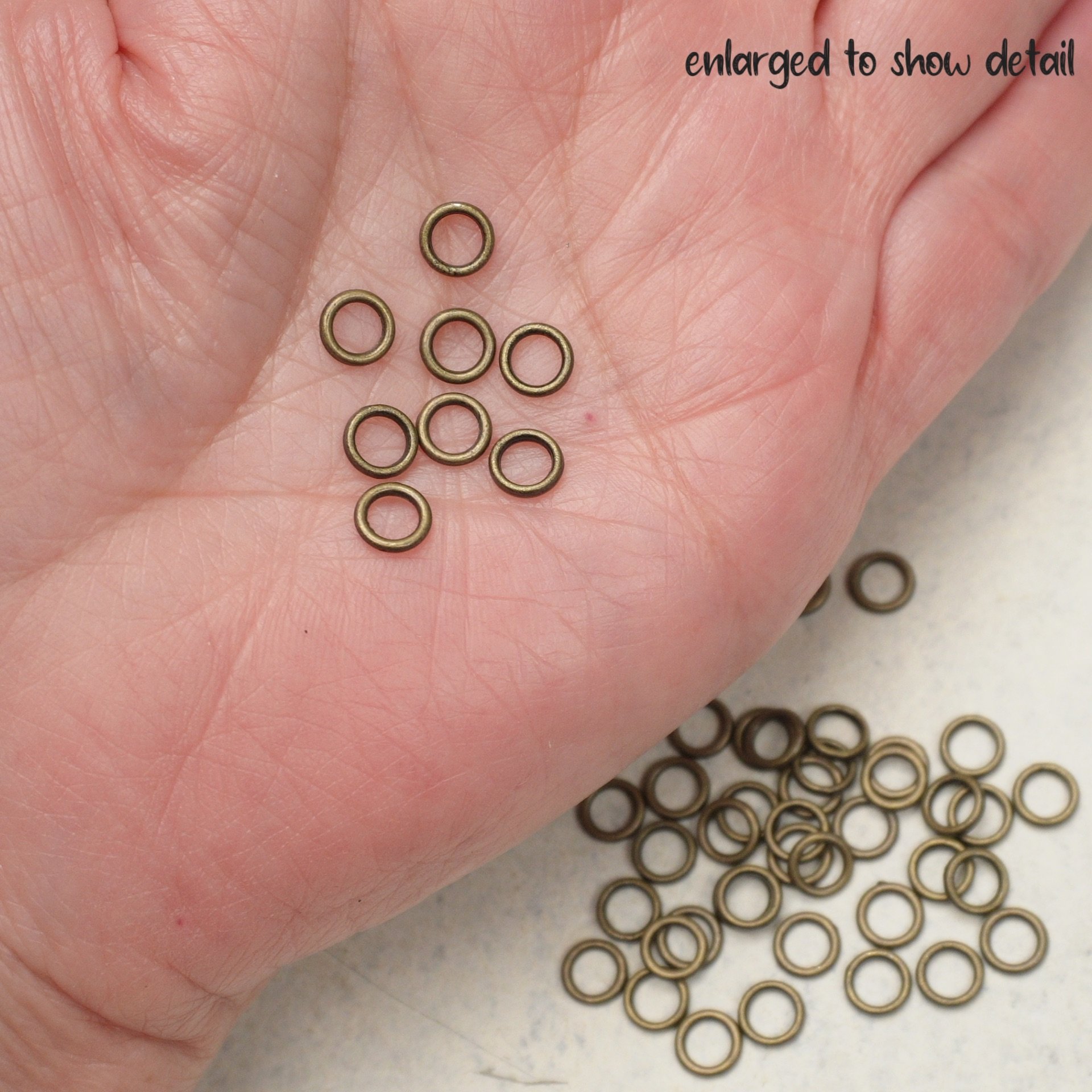 Closed Bronze Rings 6 mm