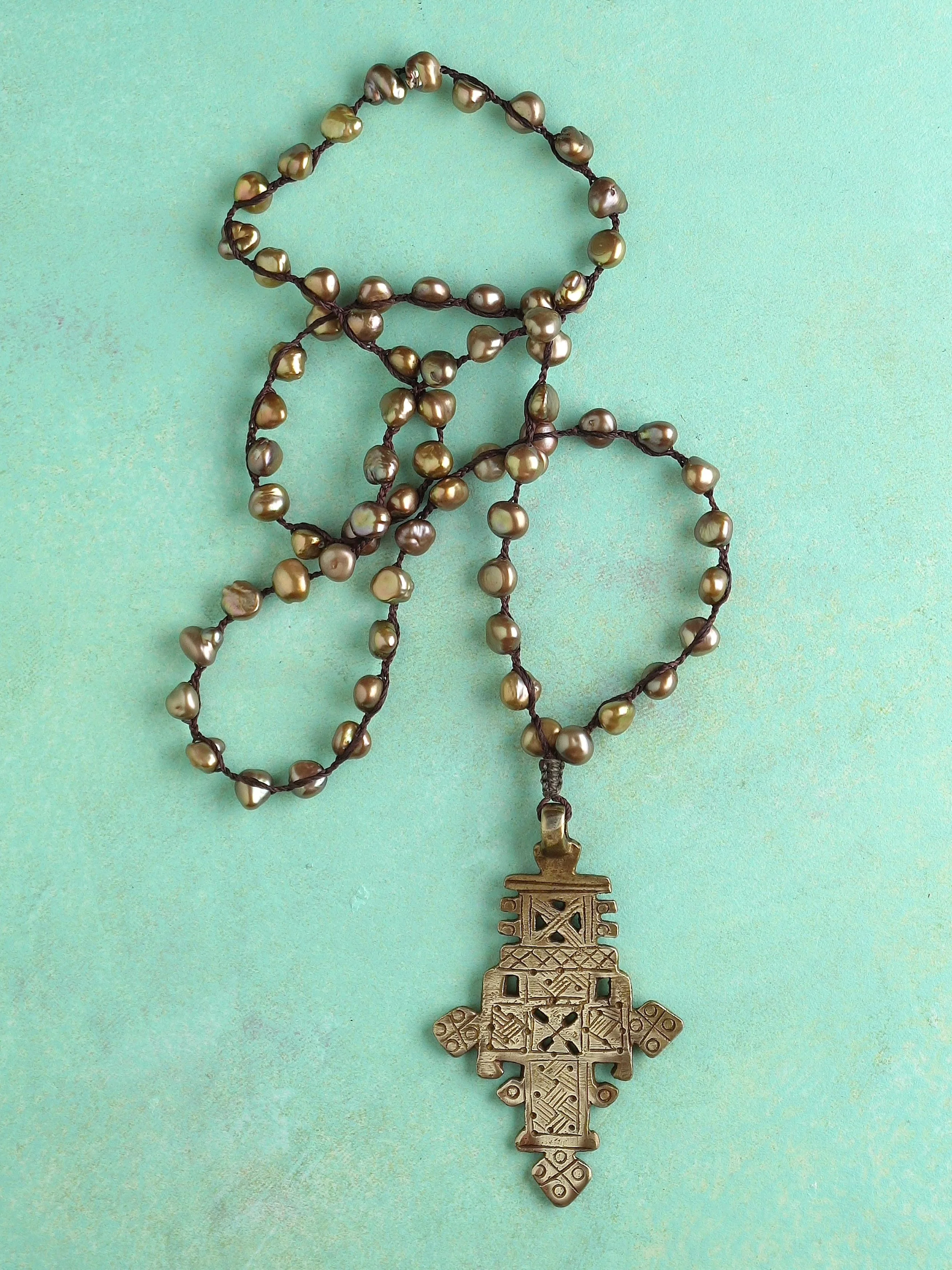 Ethiopian Coptic Cross Necklace