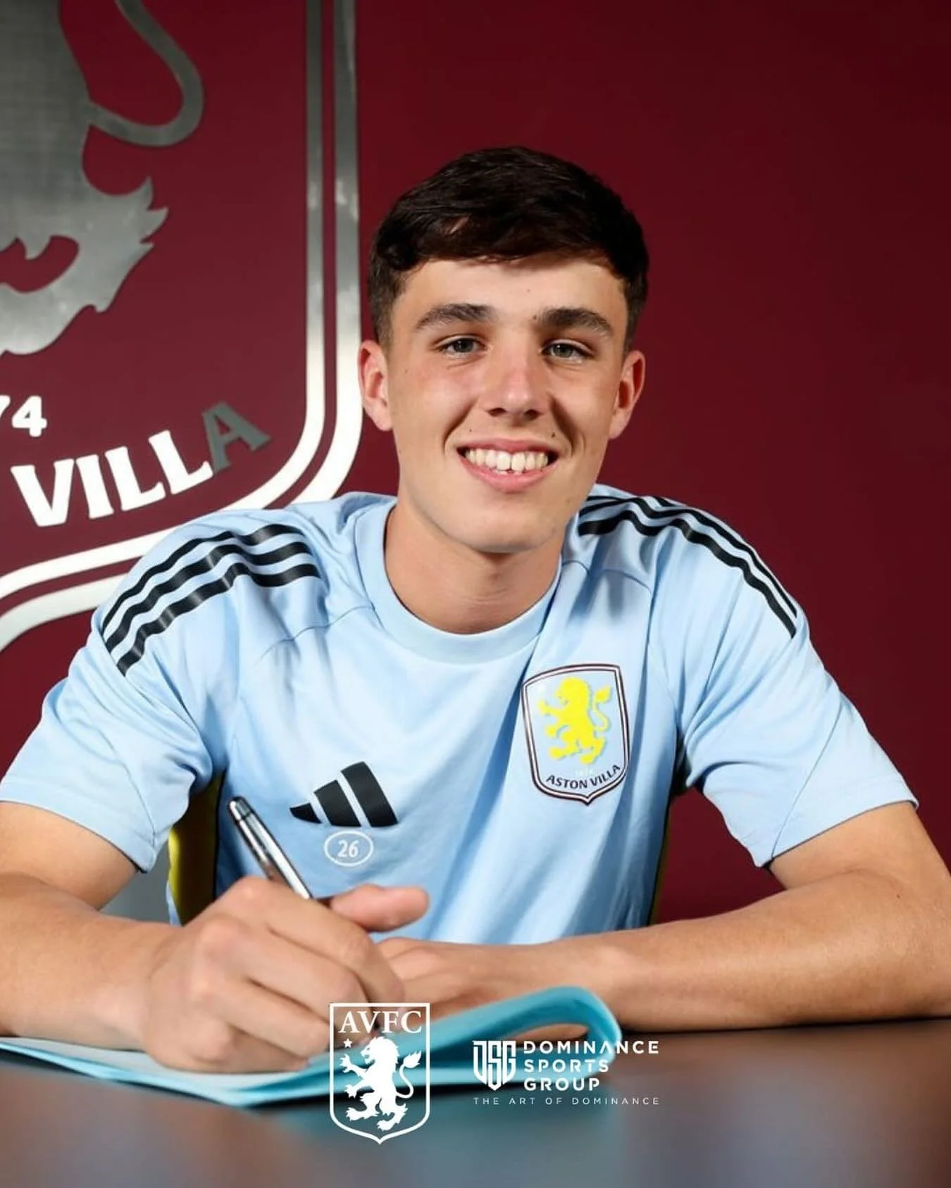 Congratulations to Ollie Bindley on signing his first professional contract at Aston Villa.