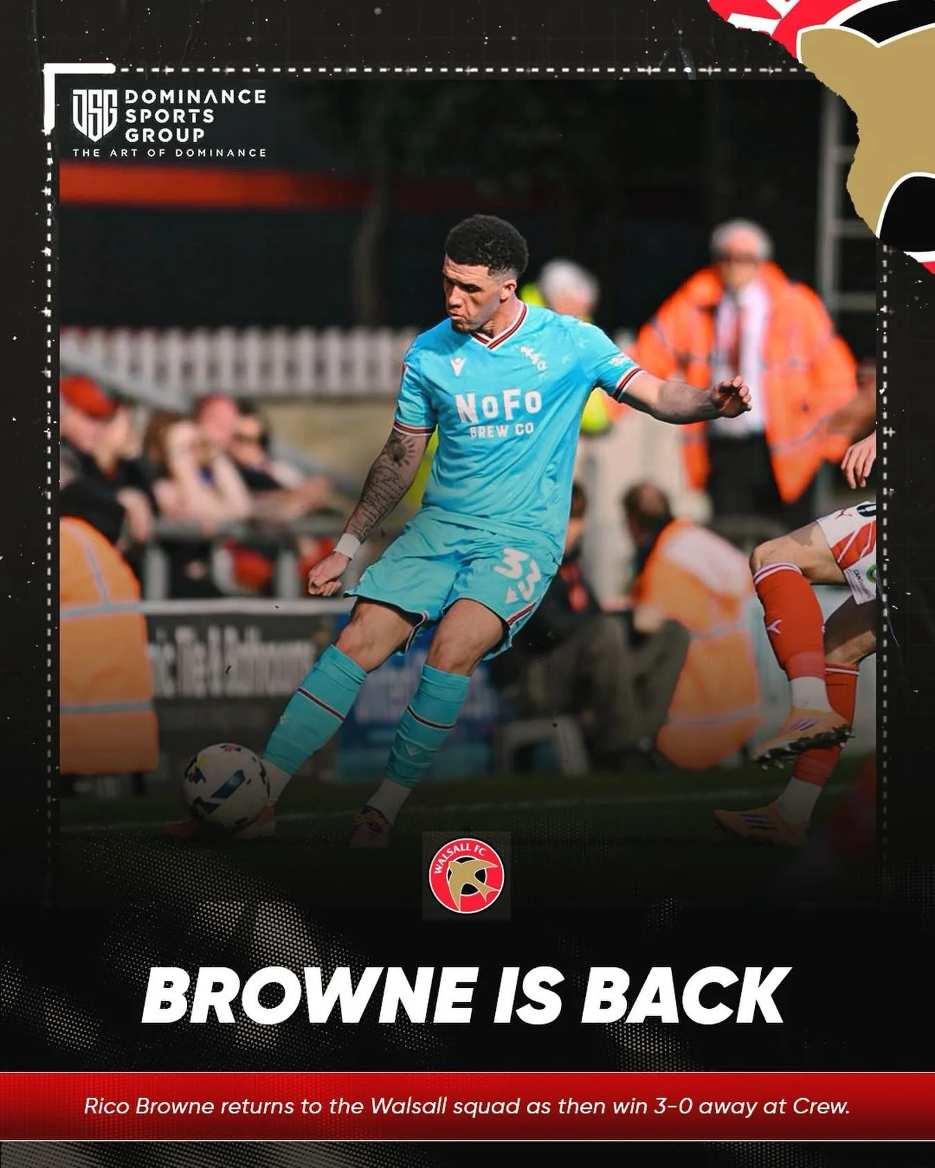 Well done to our client @ricoobrowne who returned to action on Saturday.