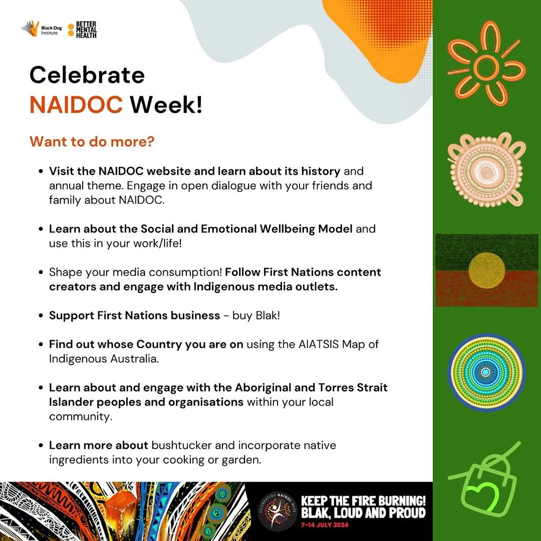 “Keep the Fire Burning! Blak, Loud and Proud.”
NAIDOC Week 2024: July 7-14 π€πβ€οΈ
 
Emerald Again stands with solidarity with Aboriginal and Torres Strait Islander peoples. We celebrate, cherish, value and respect their Indigenous vo