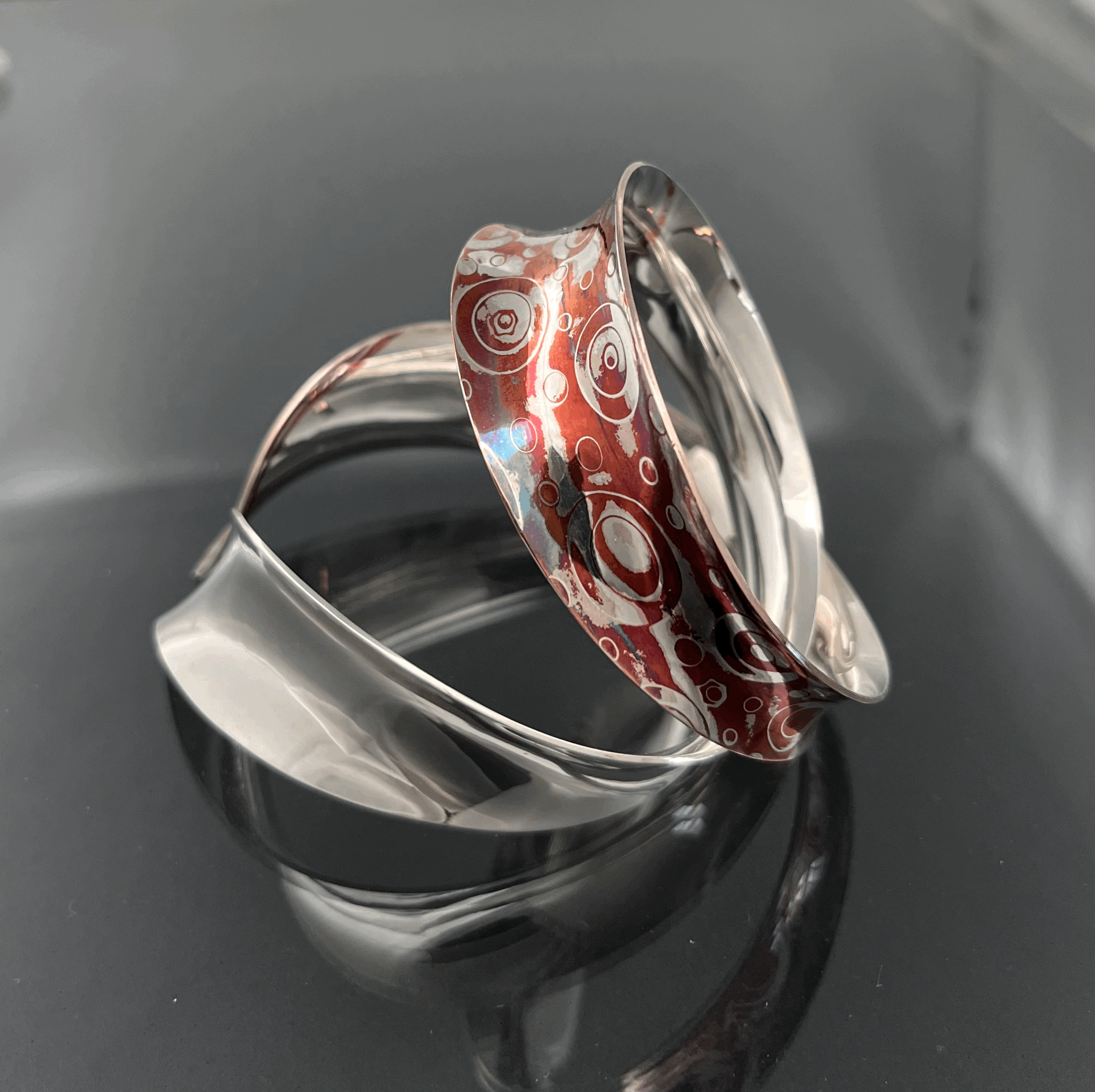 Wrap around mokumegane bracelet