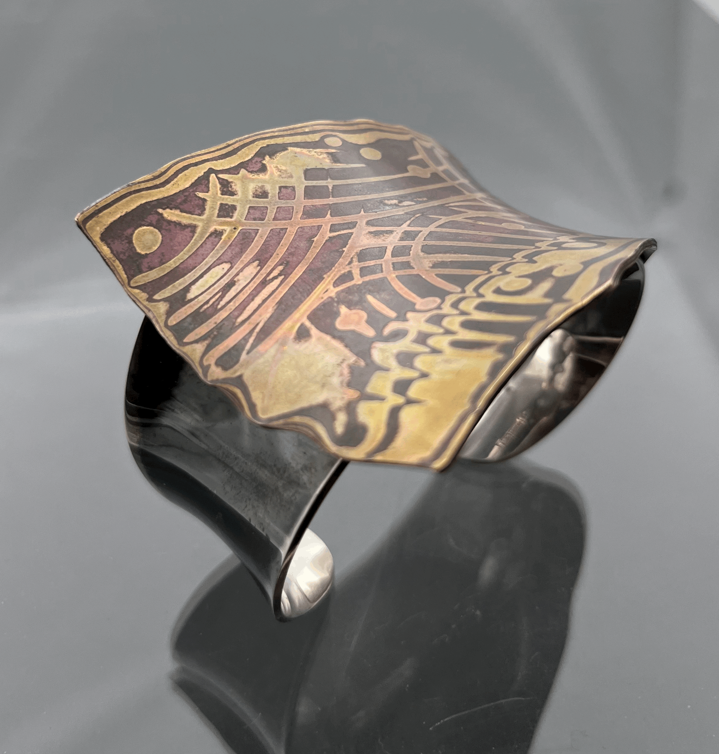 Mokume gane bracelet