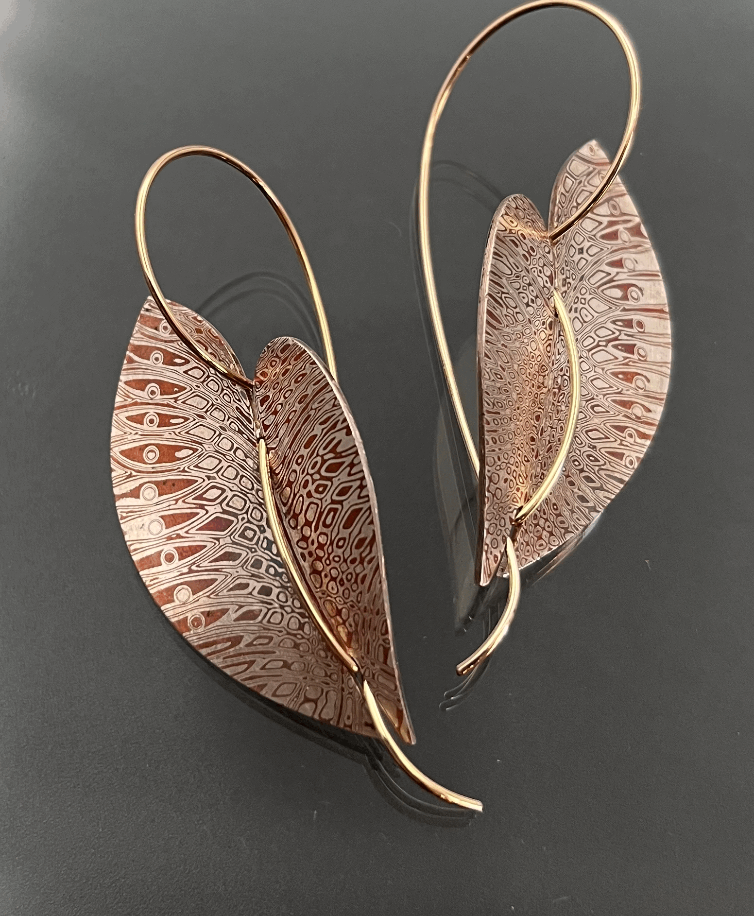 Mokumegane Spring earrings