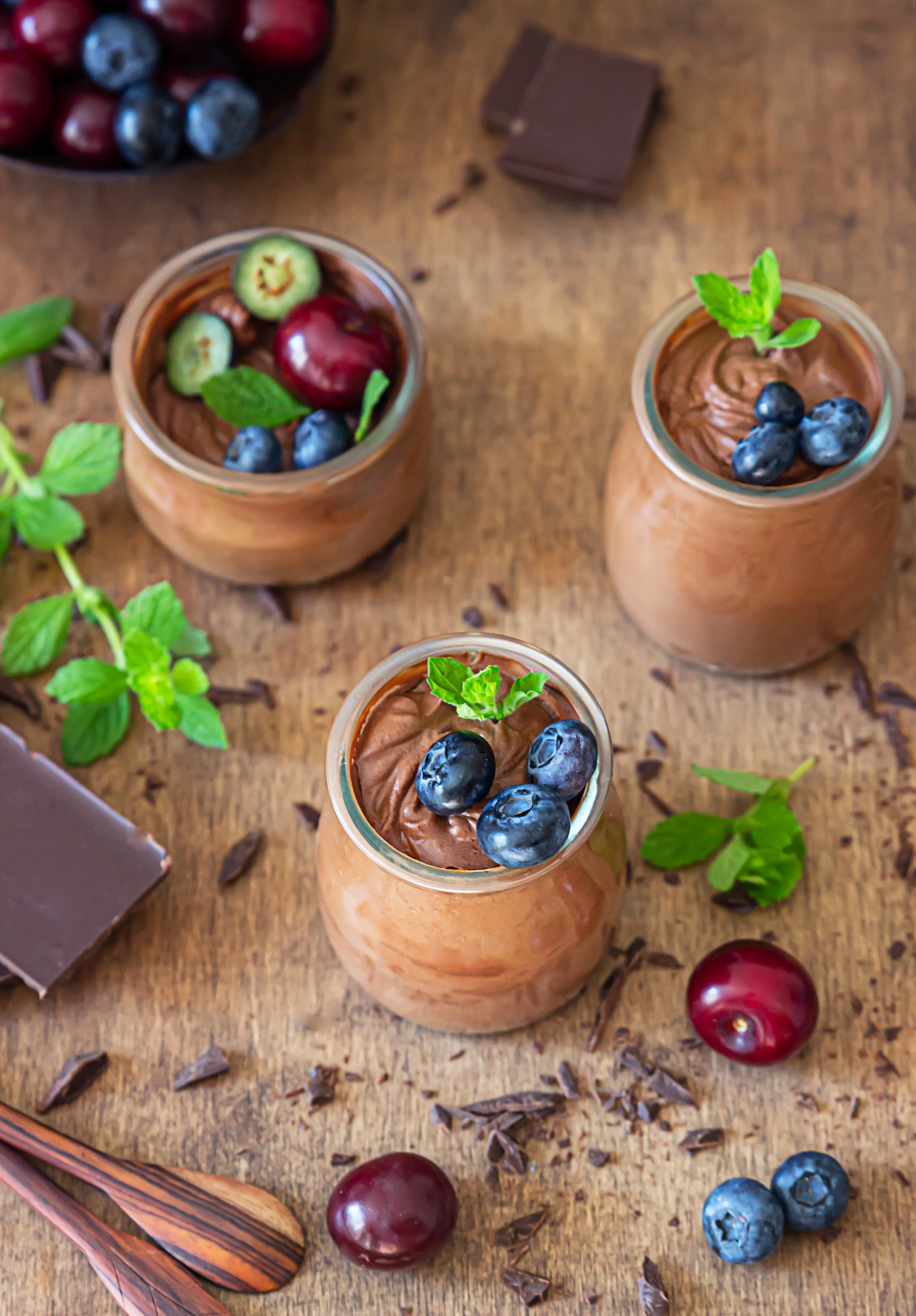 High protein Chocolate Mousse - made with cottage cheese