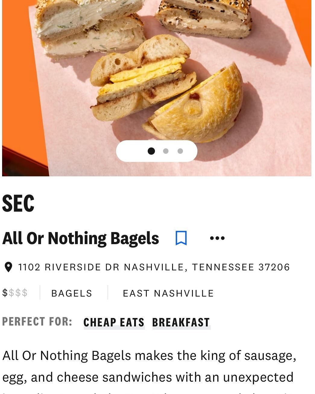THE INFATUATION HAS UNLEASHED ITS RECS FOR 11 BEST BREAKFAST SANDOS AND MOMMY&rsquo;S LITTLE CHAMPION IS ON THE LIST IN THIS BIG SILLY TOWN AND GUESS WHAT YOU CAN EAT &ldquo;THE KING OF SAUSge, EGG, AND CHEESE SANDWICHES&rdquo; IT ALL WKND LONG IN TW