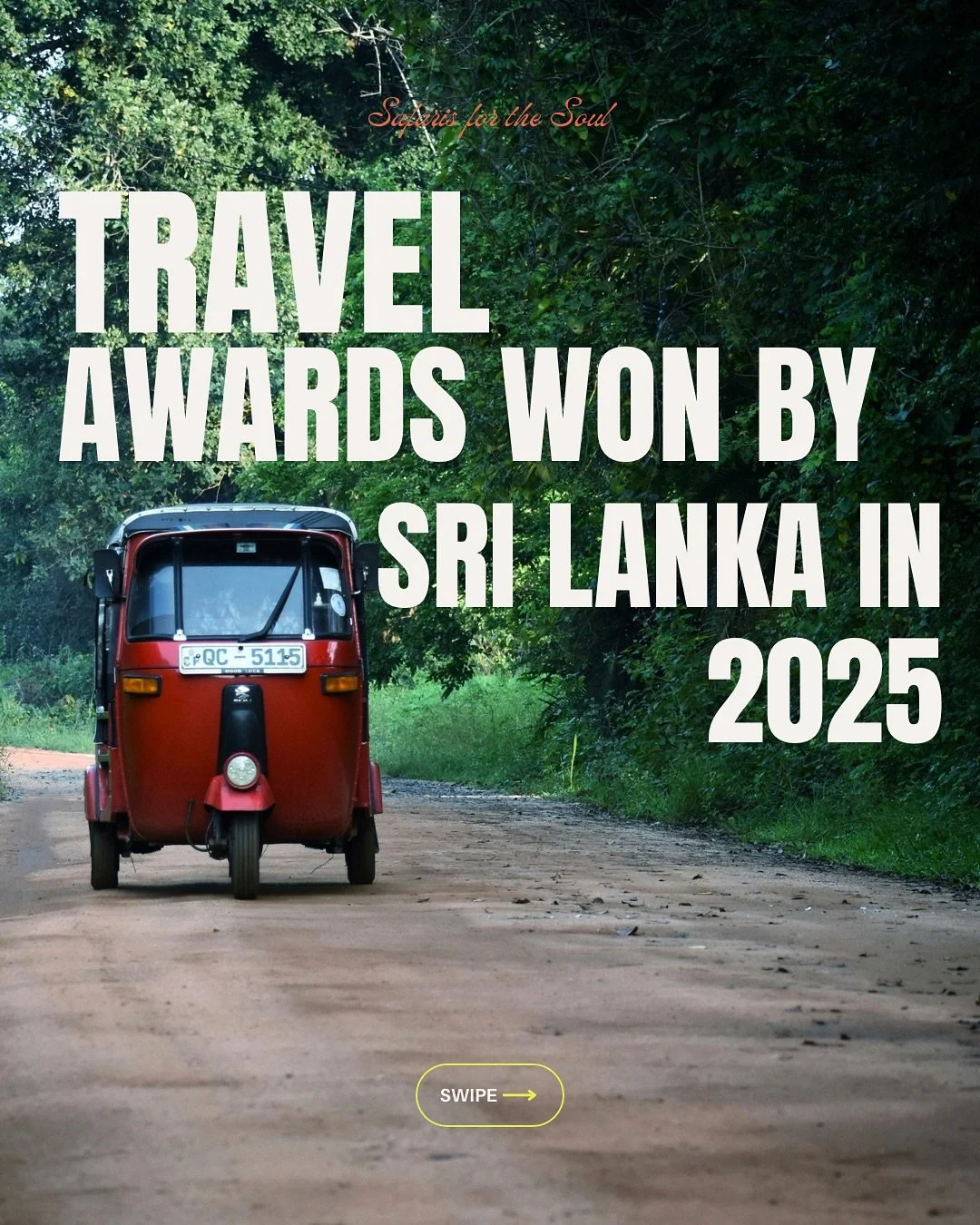 Sri Lanka Has Won Some Pretty Impressive Travel Awards&hellip;

Sri Lanka&rsquo;s been crowned the number one country to visit &mdash; and when you ride through it, you&rsquo;ll see why.

From misty mountain roads and tea-covered hills to wild elepha