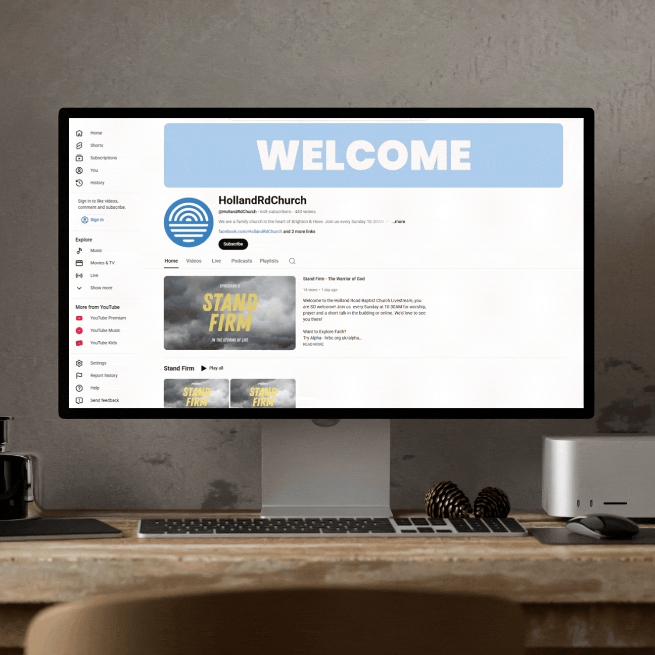 YouTube Studio management