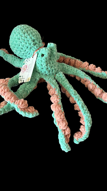 Crochet plush octopus