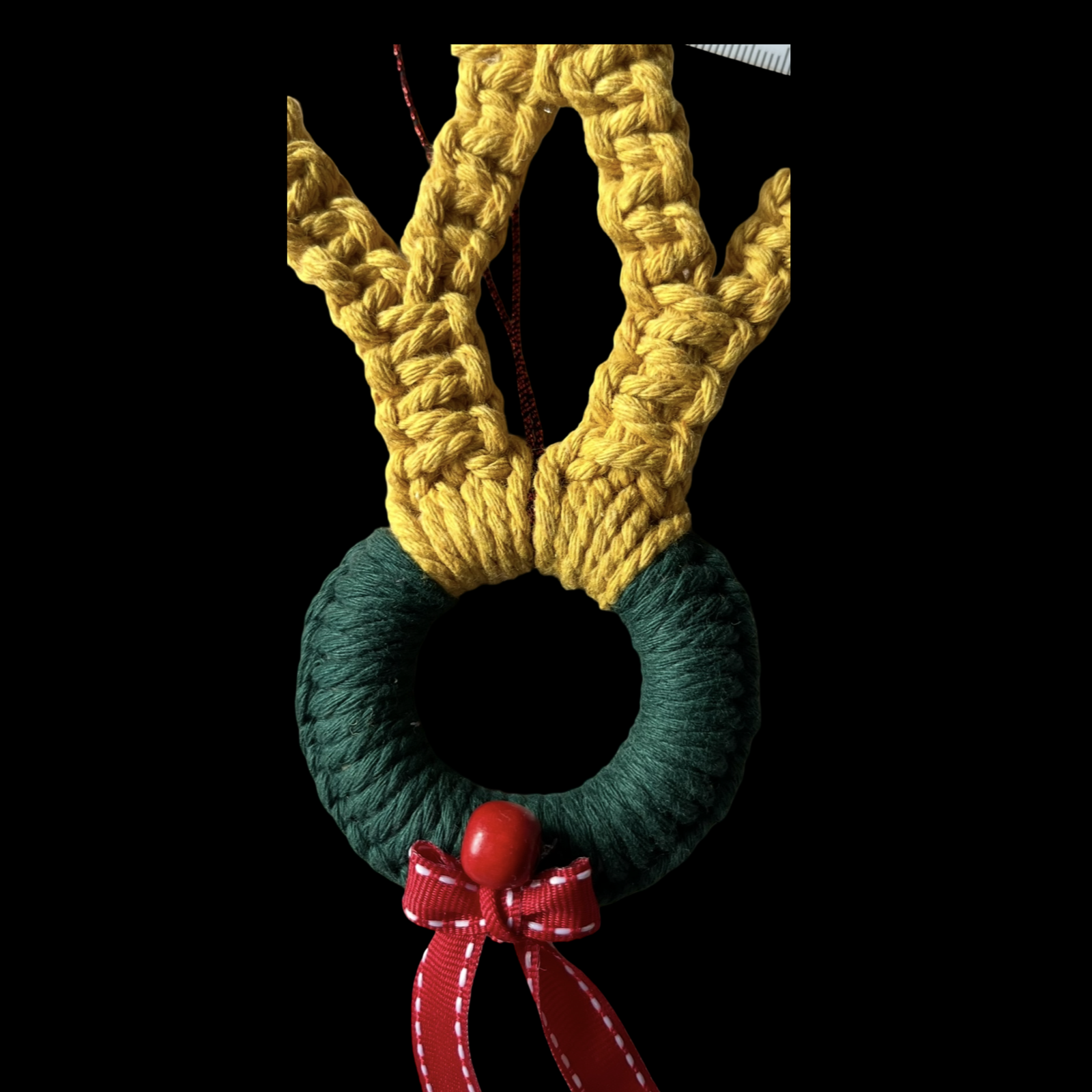 Macramé Reindeer Christmas Tree decoration