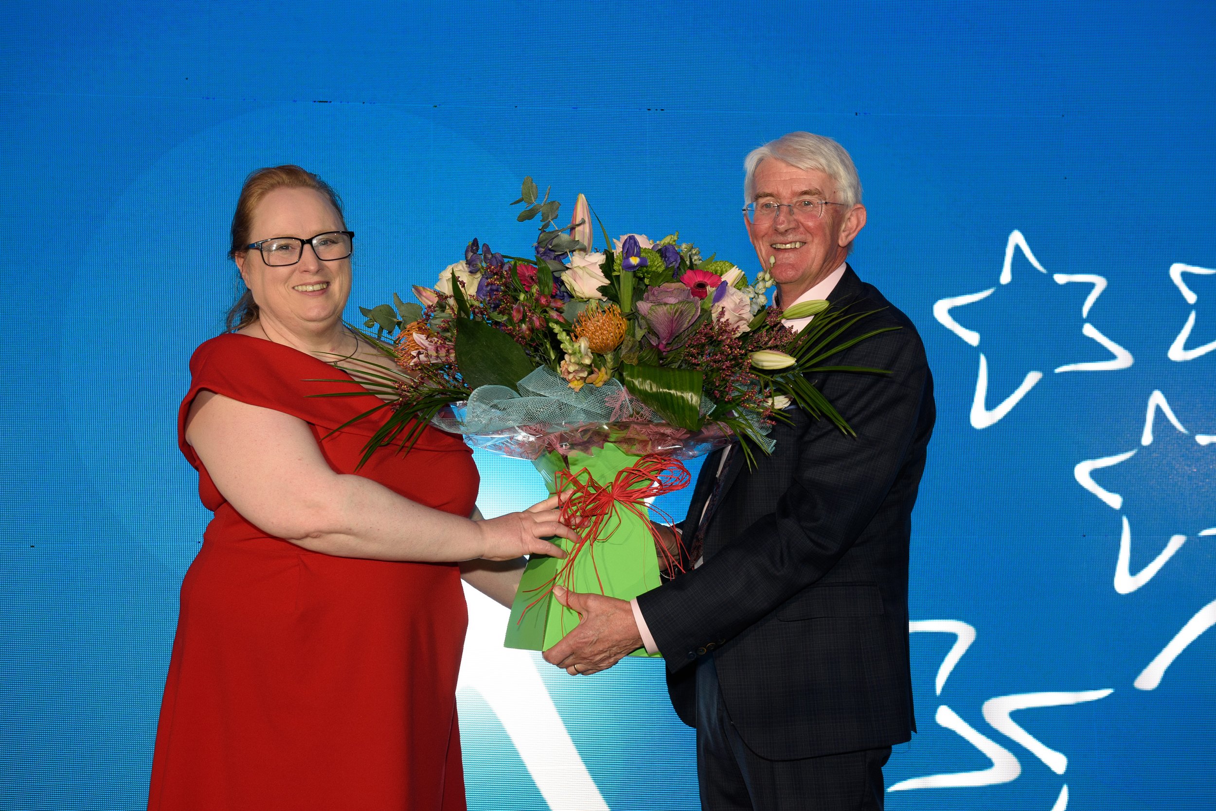 Carol Lambe, Monaghan County Council, and Tom Dowling, Pride of Place Chairperson