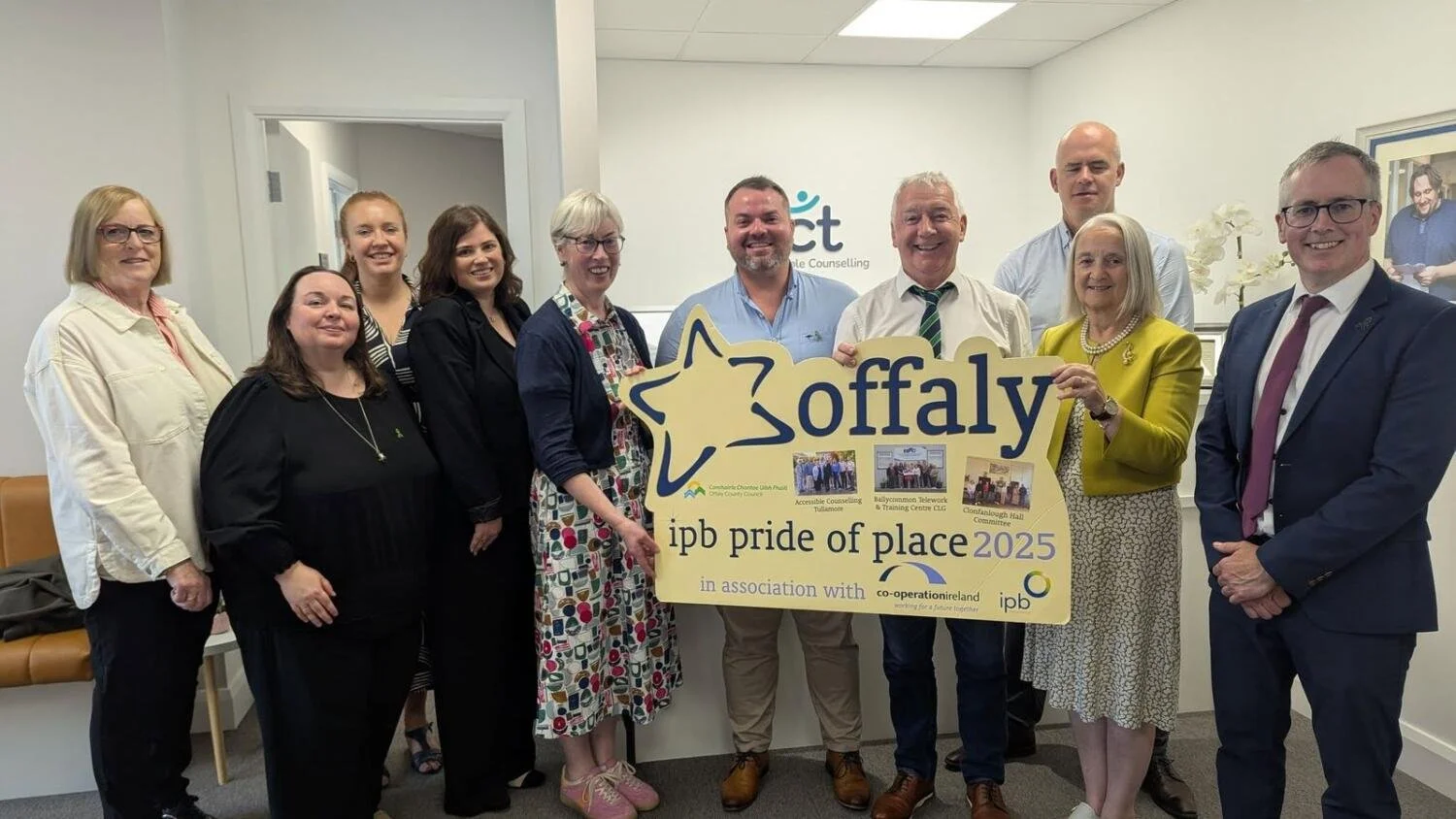 Accessible Counselling Tullamore hosts site visit from Pride of Place judges