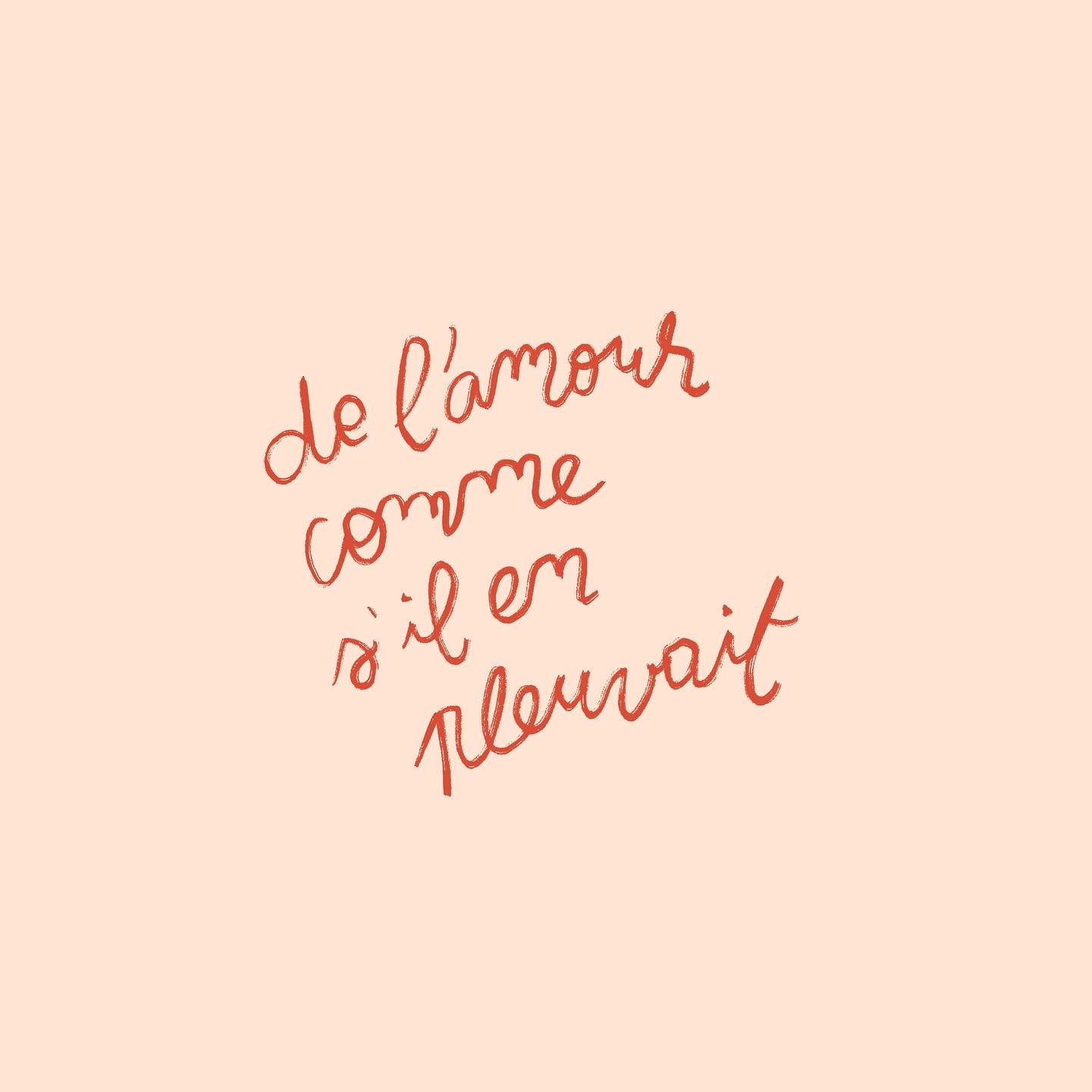 de l&rsquo;amour et encore de l&rsquo;amour ❤️ 🌧️