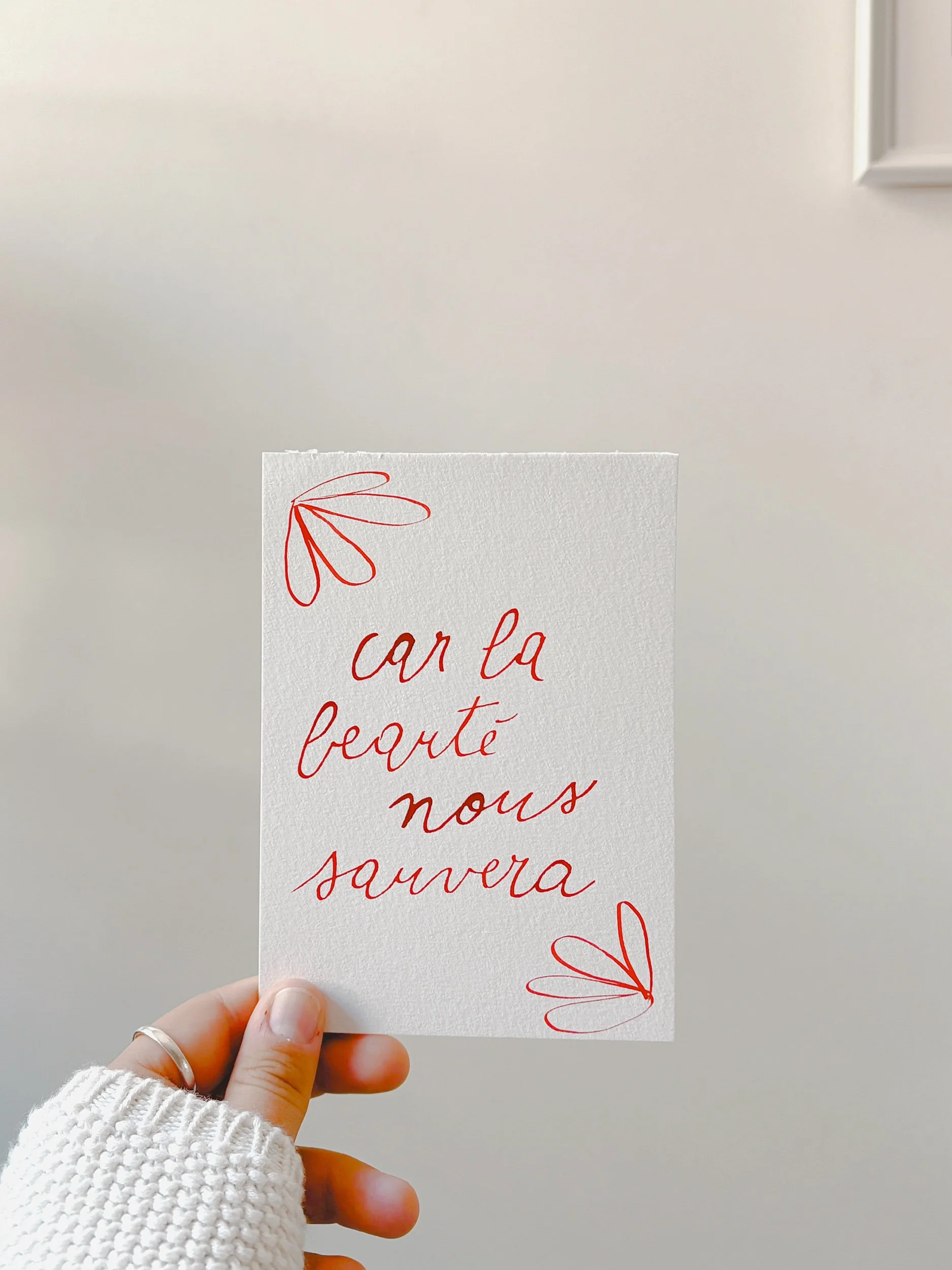 carte - la beauté nous sauvera