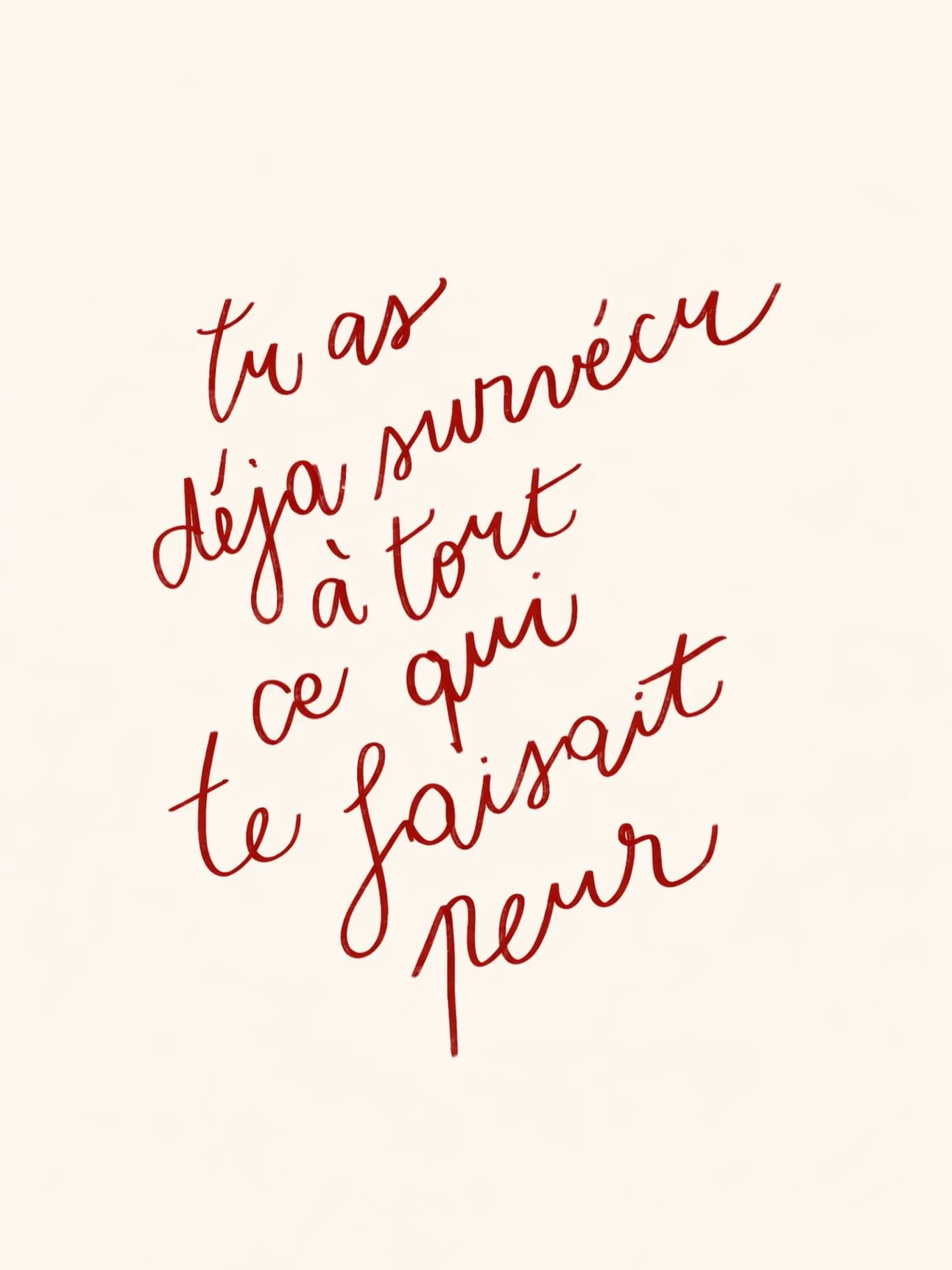 Je suis fi&egrave;re de toi. ❤️