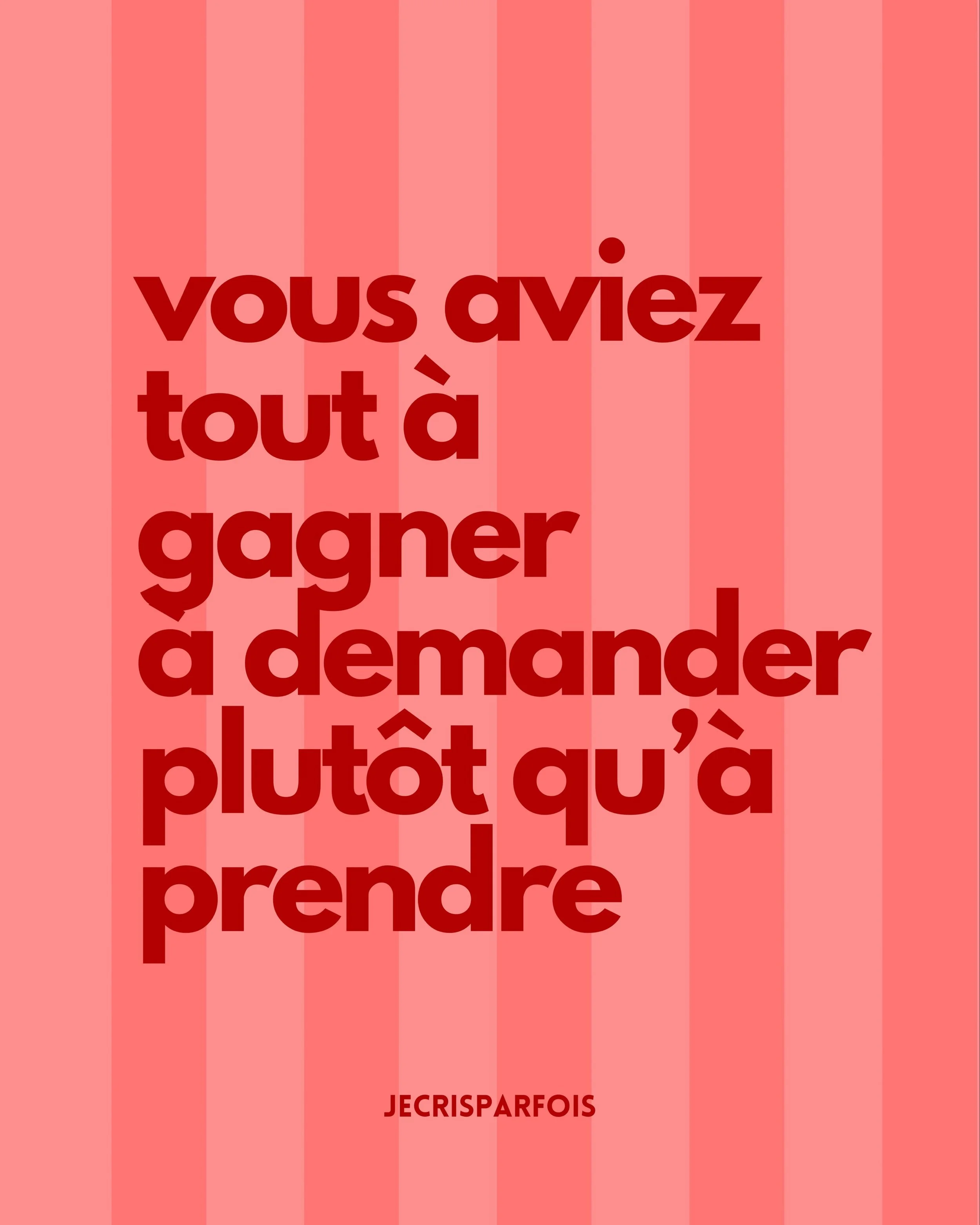 aux nuits pass&eacute;es 
aux h&eacute;sitations 
aux recommencements
&agrave; tout ce que vous ne voyez pas
quand vous soutenez un artiste

vous aviez tout &agrave; gagner
&agrave; demander

plus qu&rsquo;&agrave; prendre
peut-&ecirc;tre m&ecirc;me
