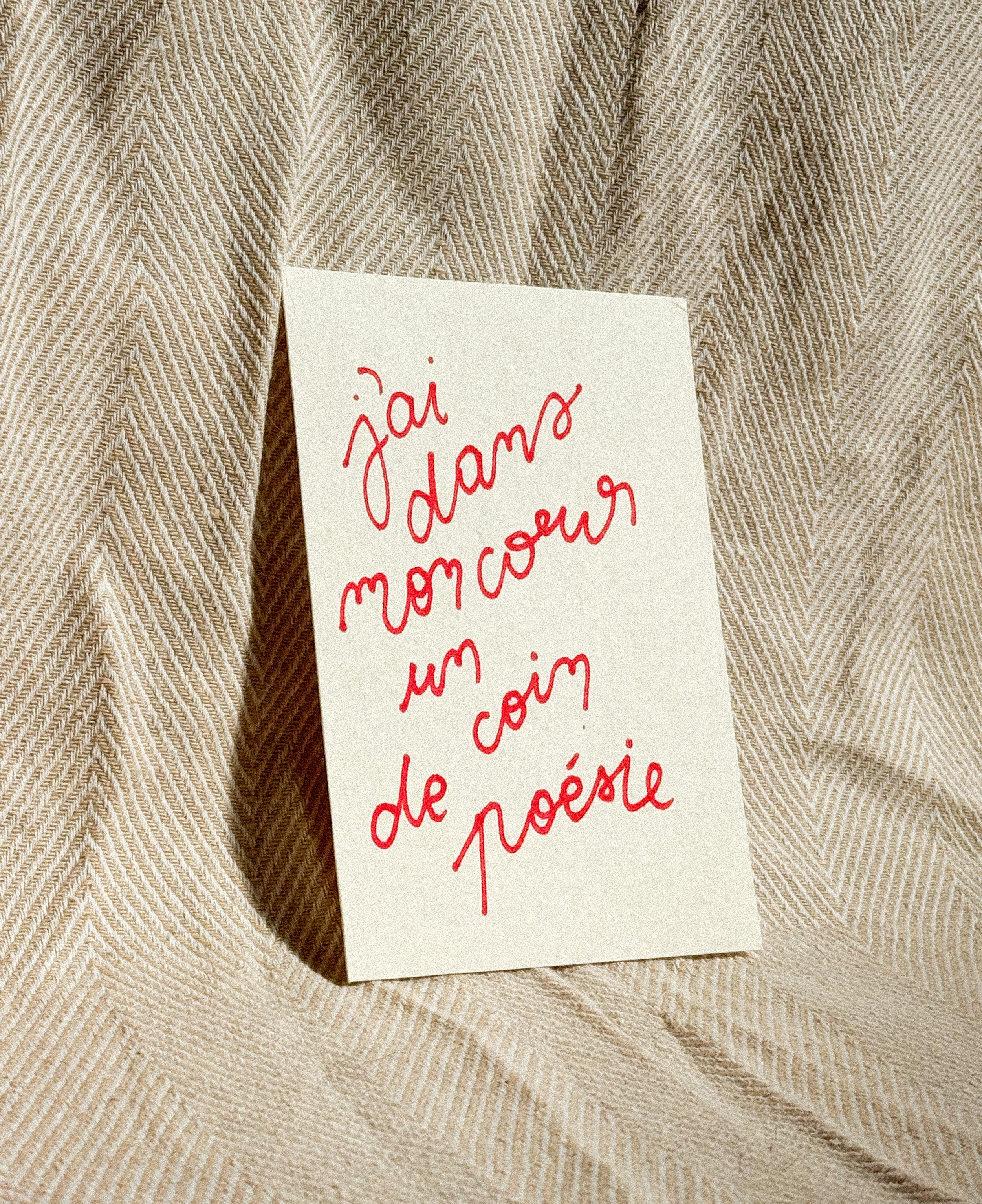carte - un coin de poésie