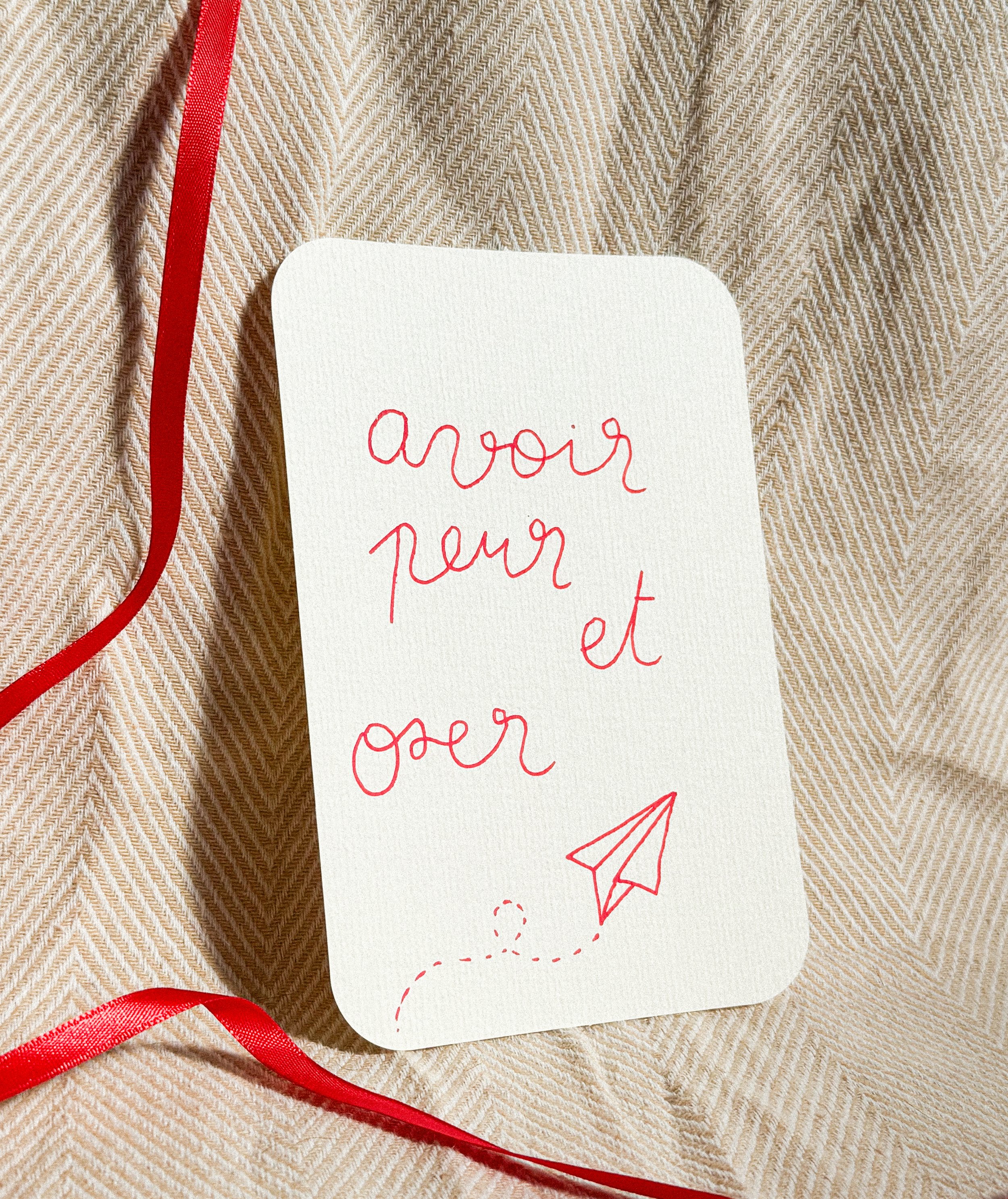 carte A6 - avoir peur